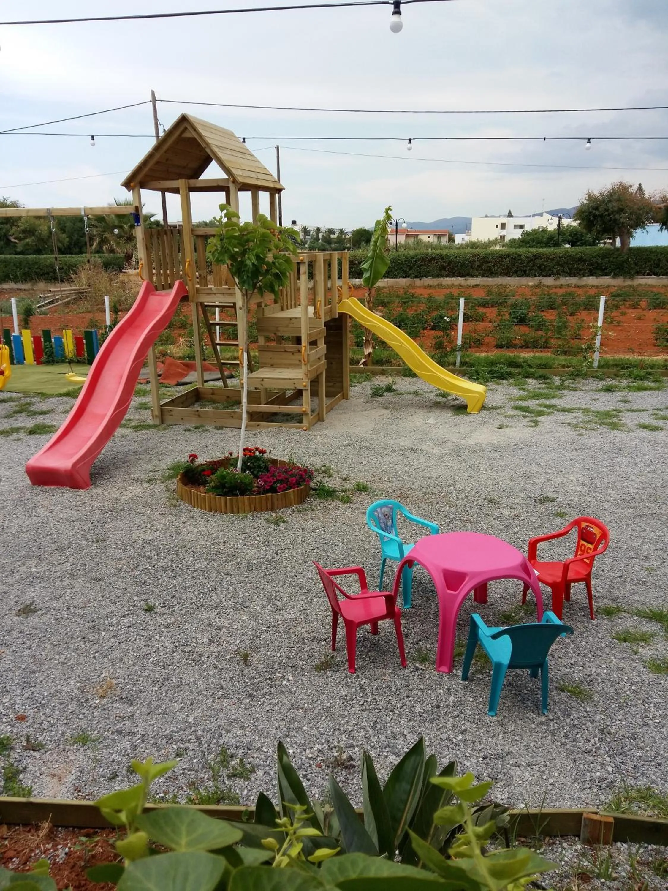 Children play ground in Mila Malia Studios Hotel