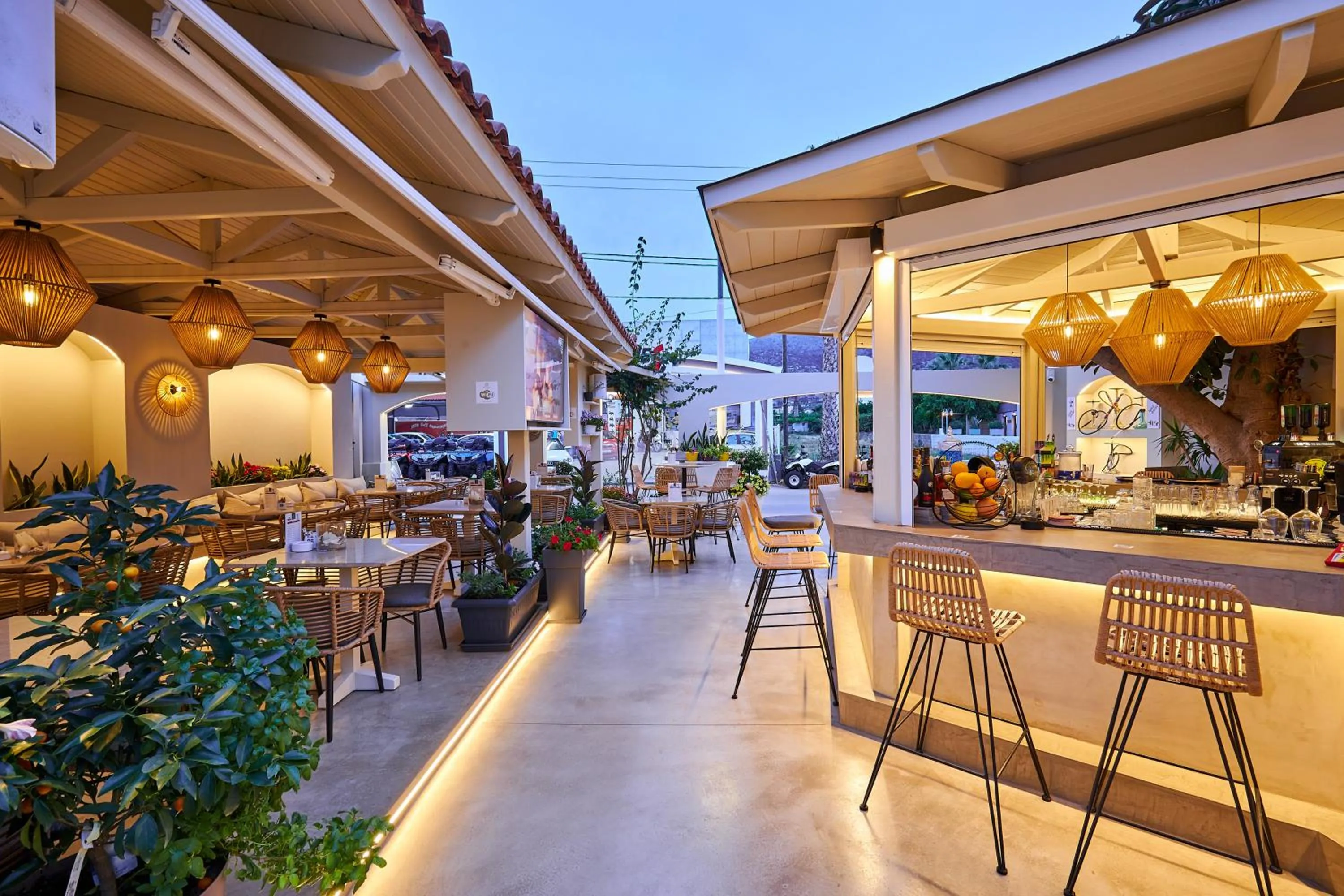 Lounge or bar in Mila Malia Studios Hotel