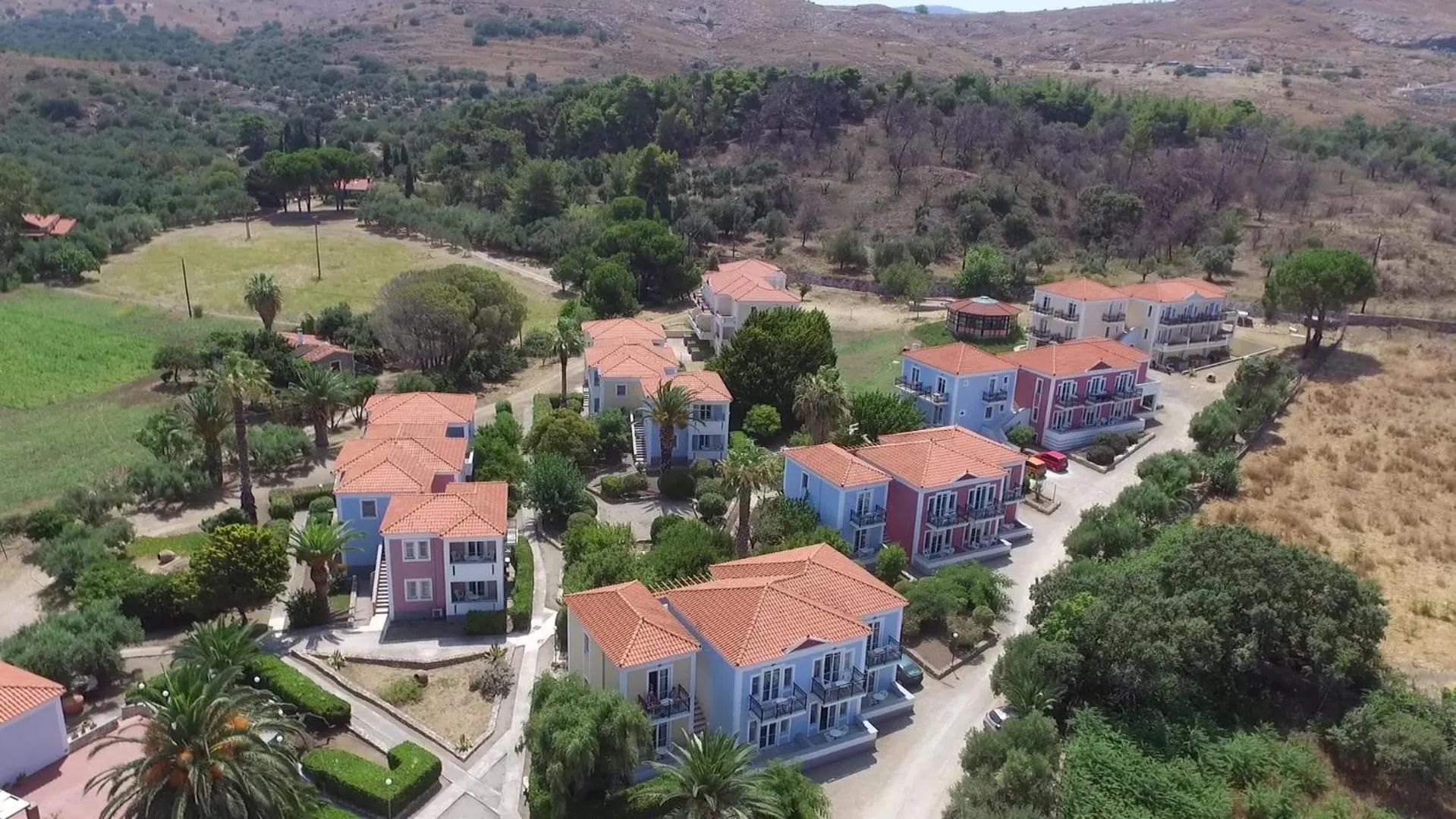 Bird's eye view in Panselinos Hotel