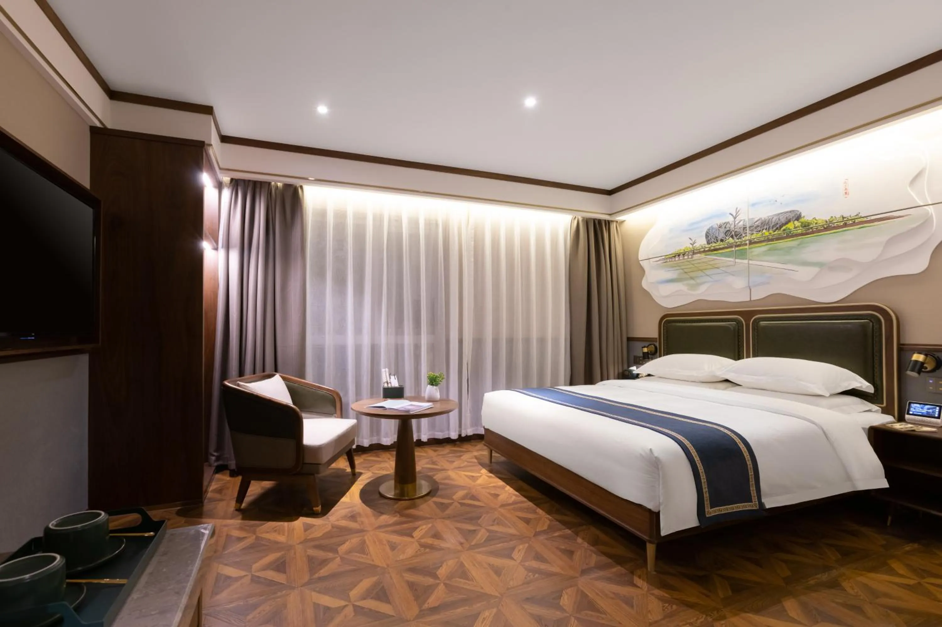 Photo of the whole room, Bed in Nostalgia S Hotel Beijing National Olympic Sports Center