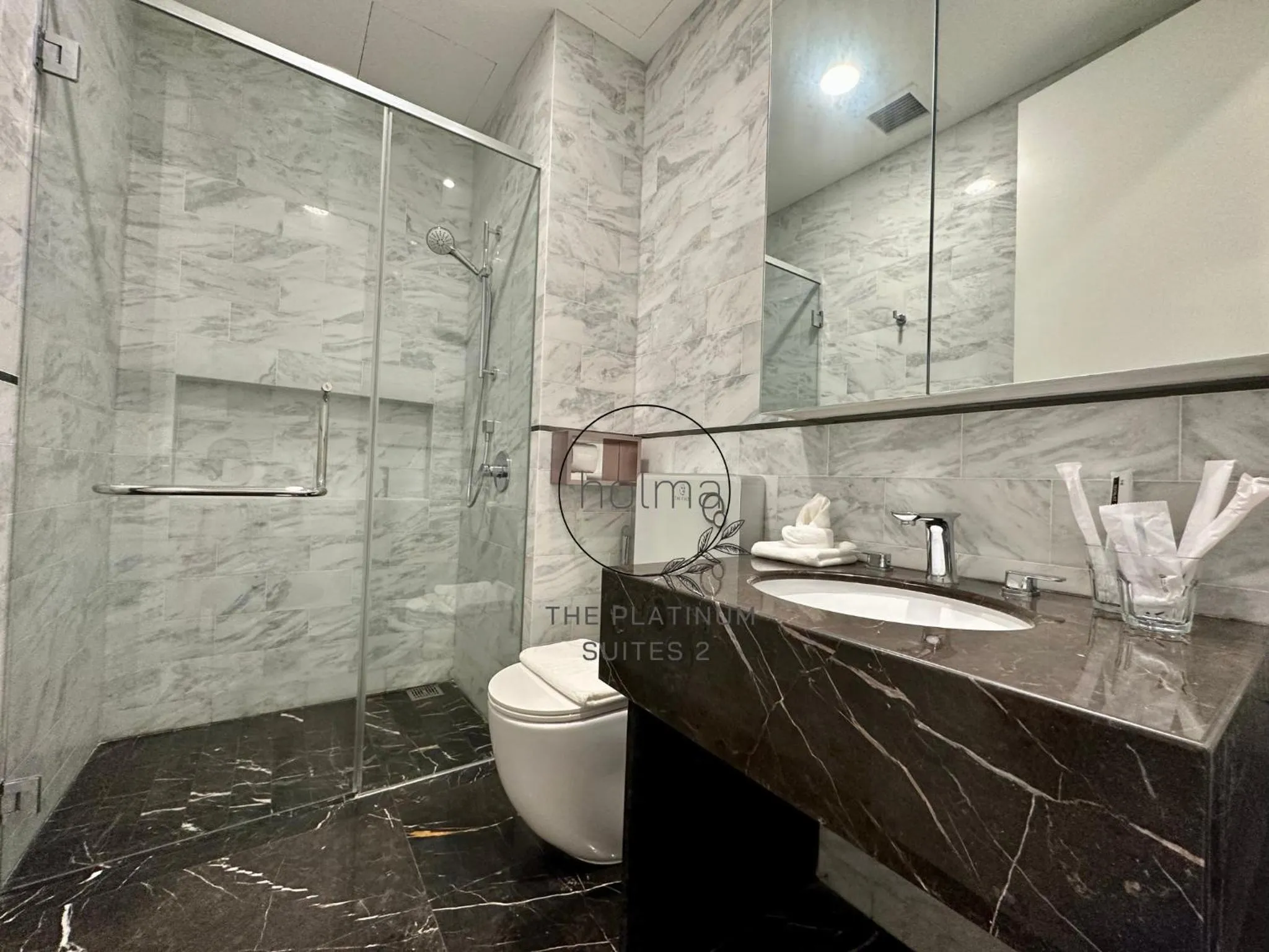 Bathroom in The Platinum 2 Kuala Lumpur by HOLMA