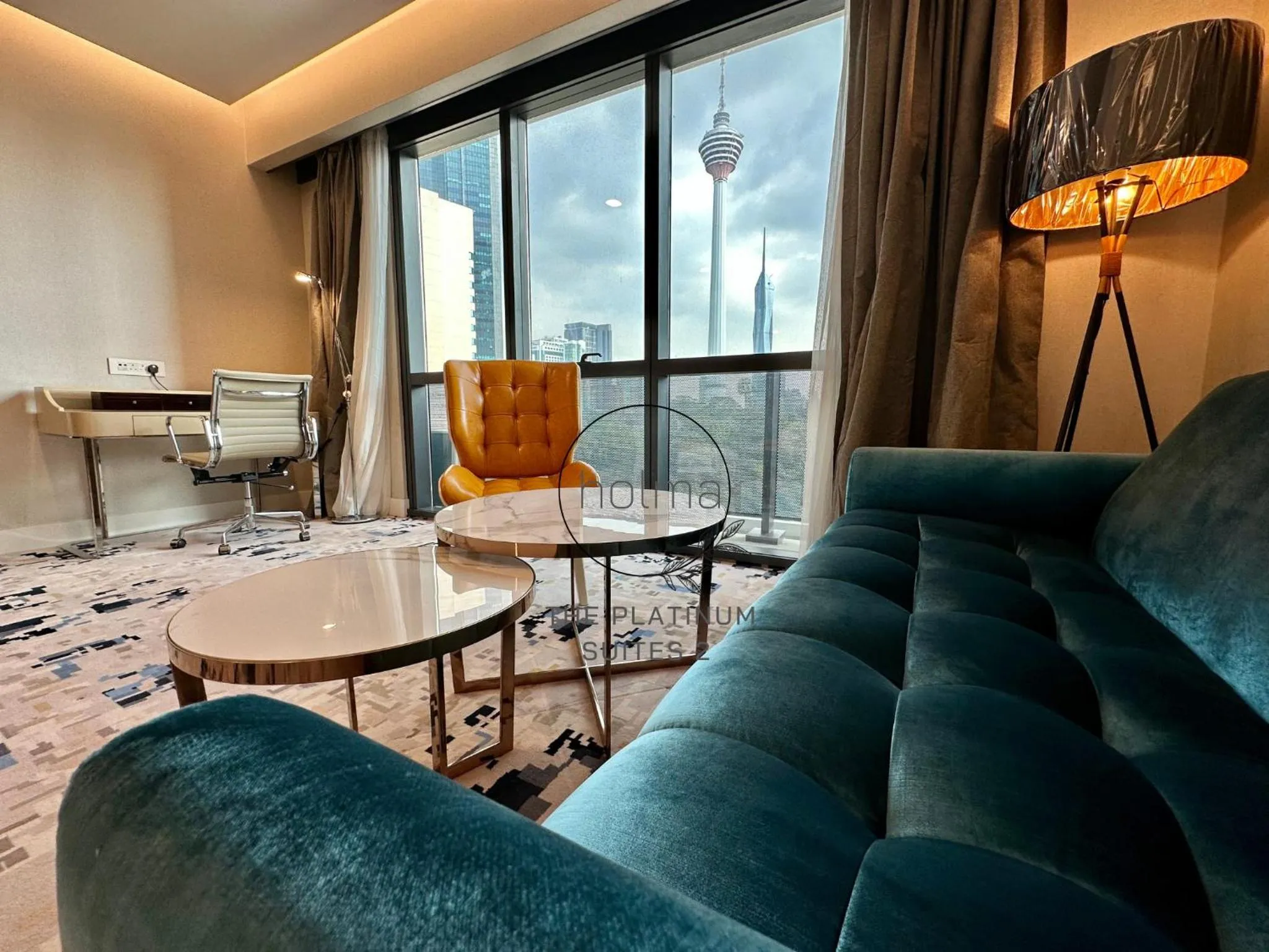 Seating area in The Platinum 2 Kuala Lumpur by HOLMA