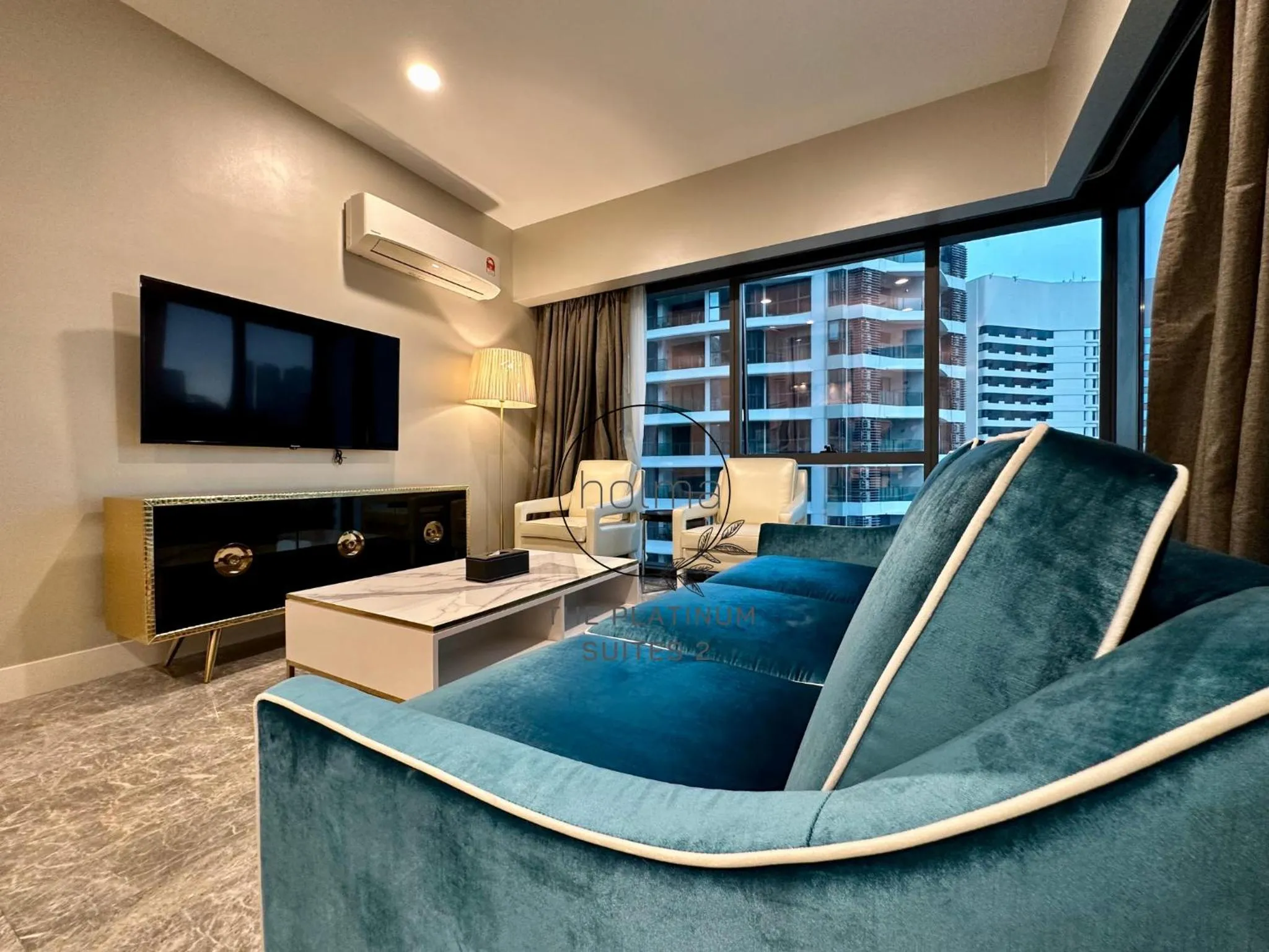 Living room in The Platinum 2 Kuala Lumpur by HOLMA