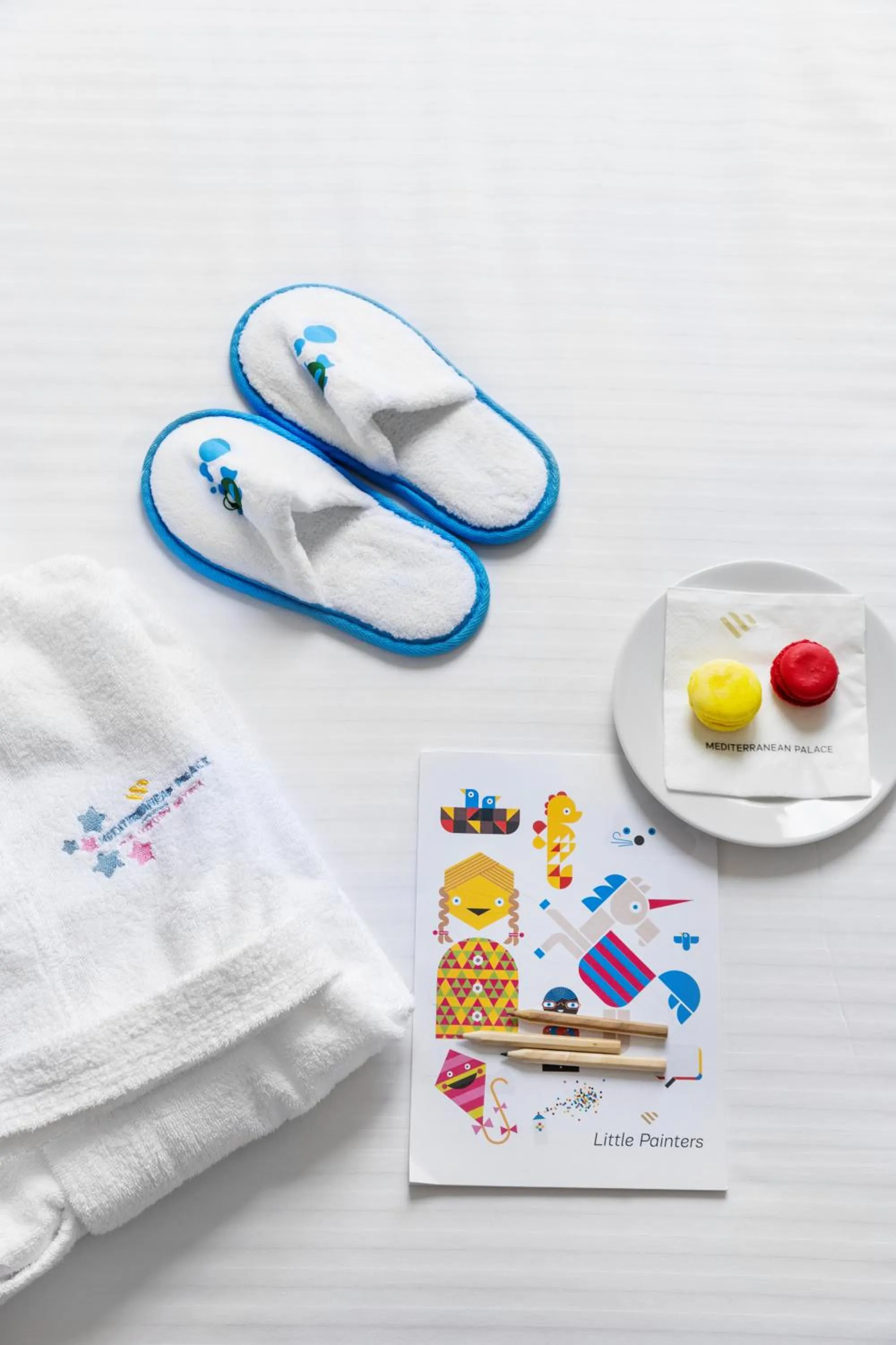 children in Mediterranean Palace