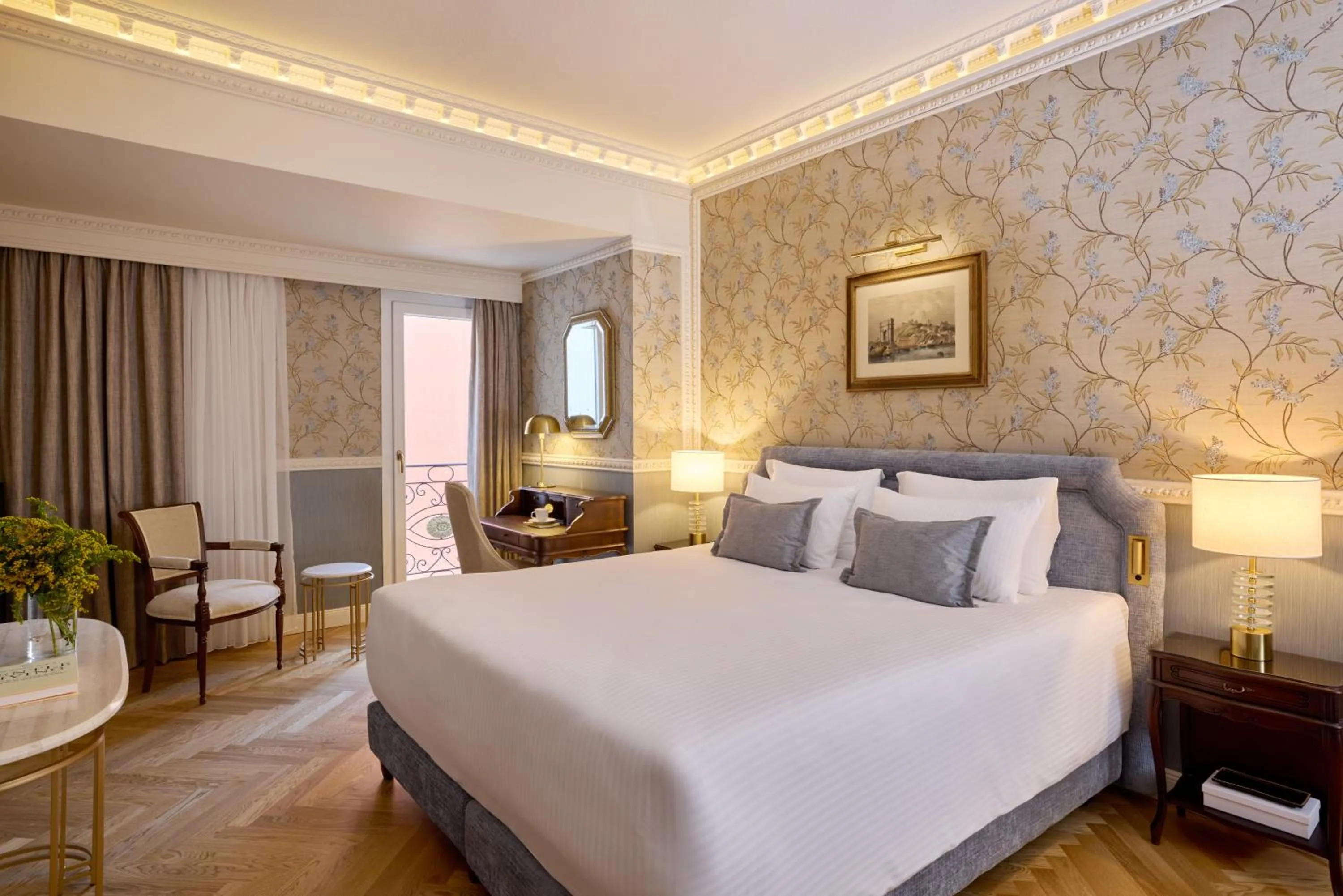 Bed in Mediterranean Palace