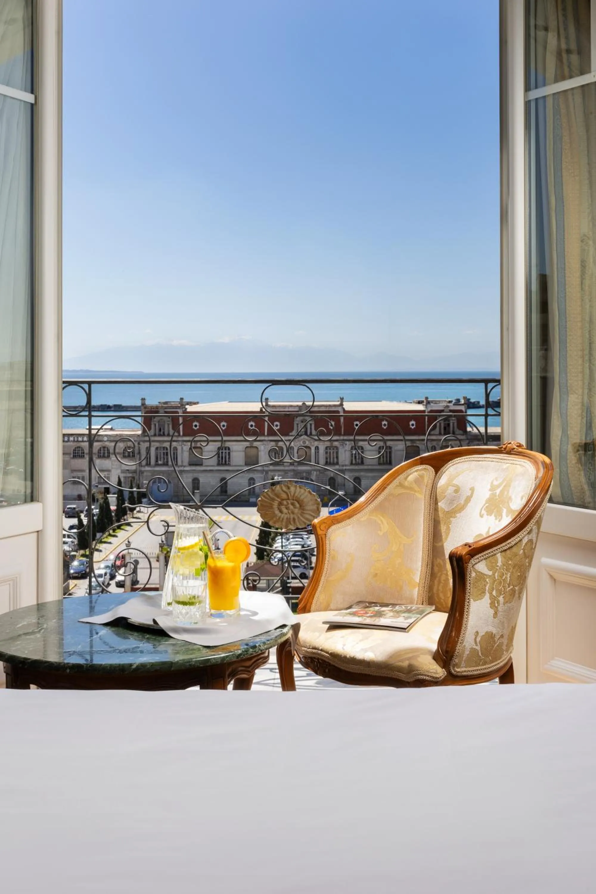 Balcony/Terrace in Mediterranean Palace
