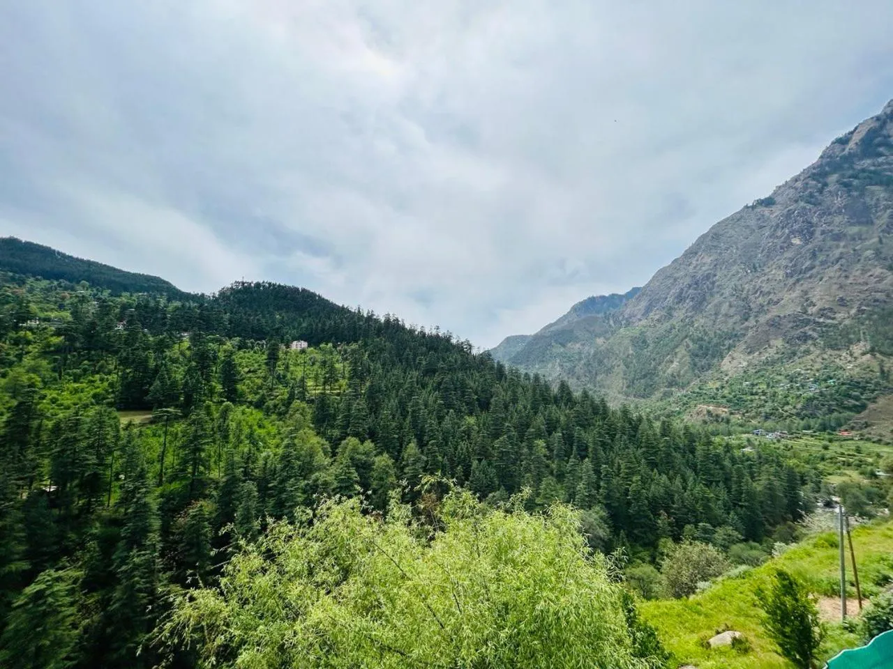 Mountain view in Kasol Hostel