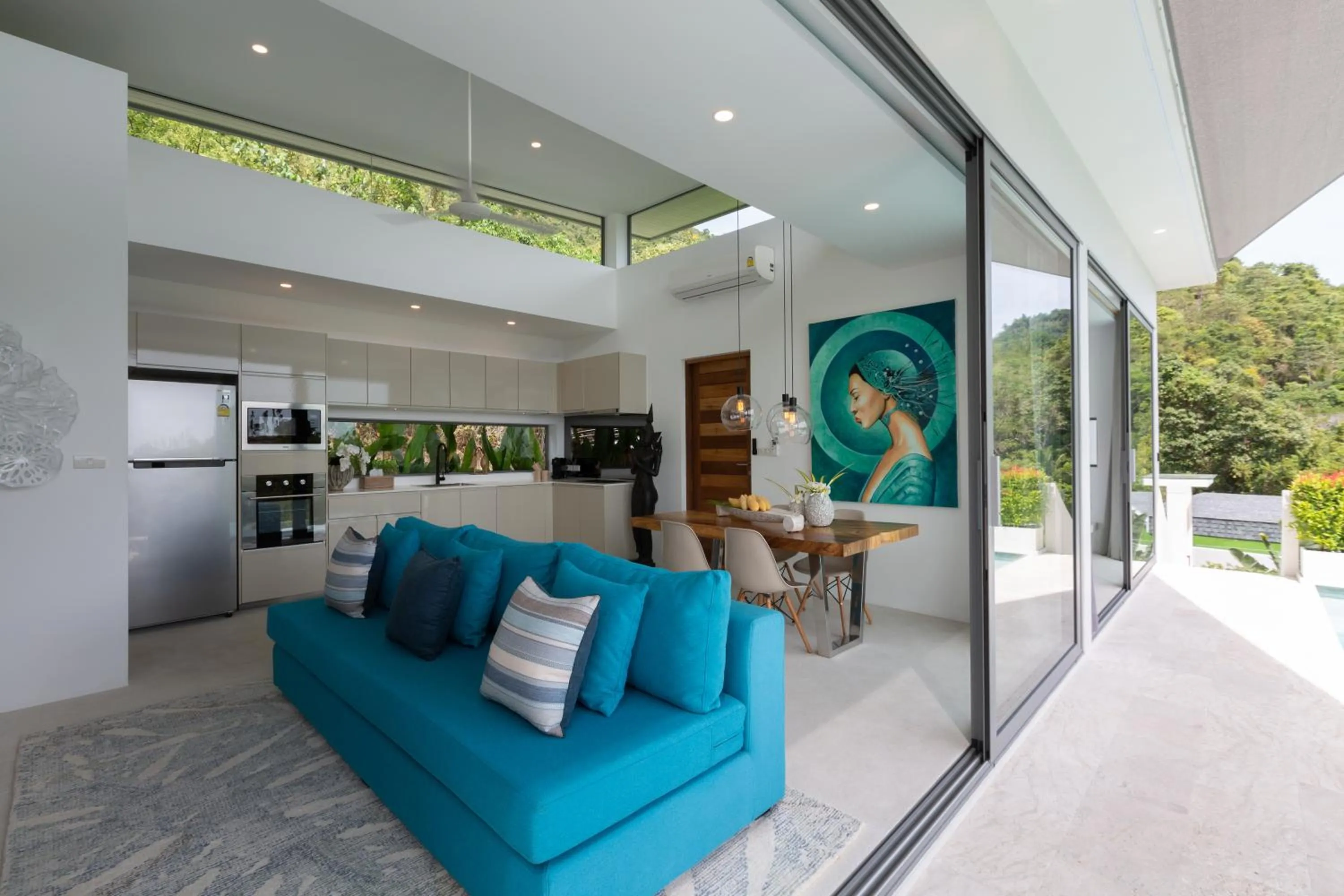 Living room in Zog Villas