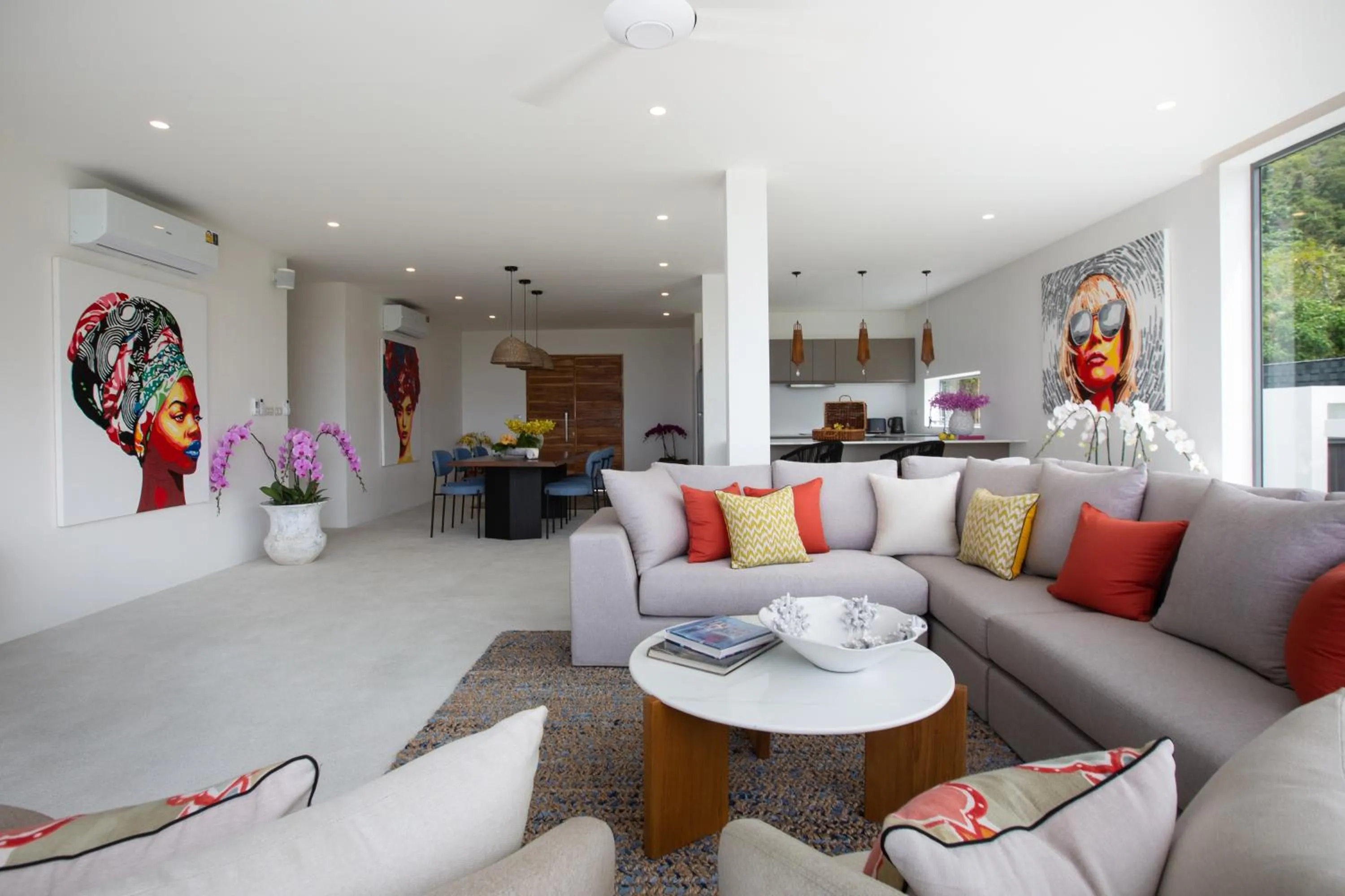 Living room in Zog Villas