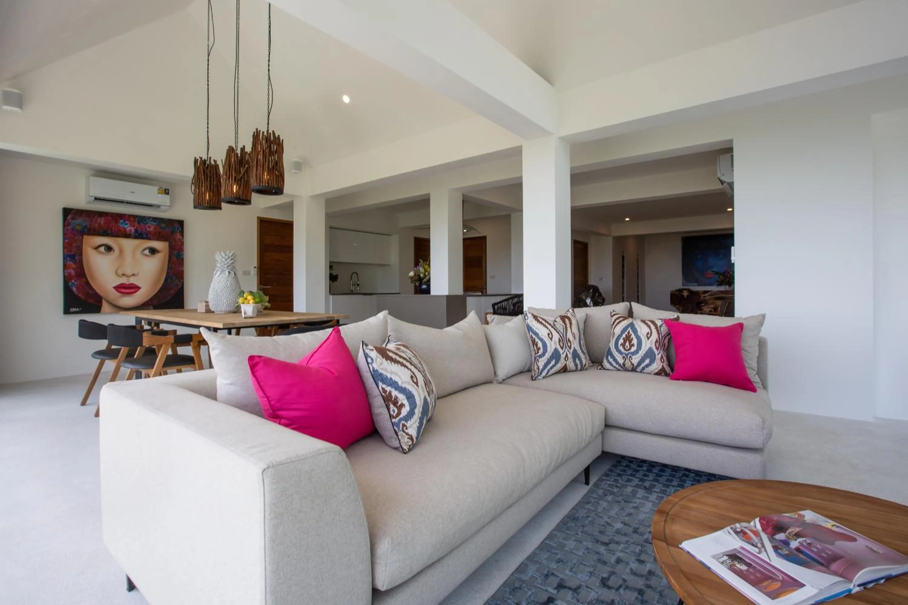 Living room in Zog Villas