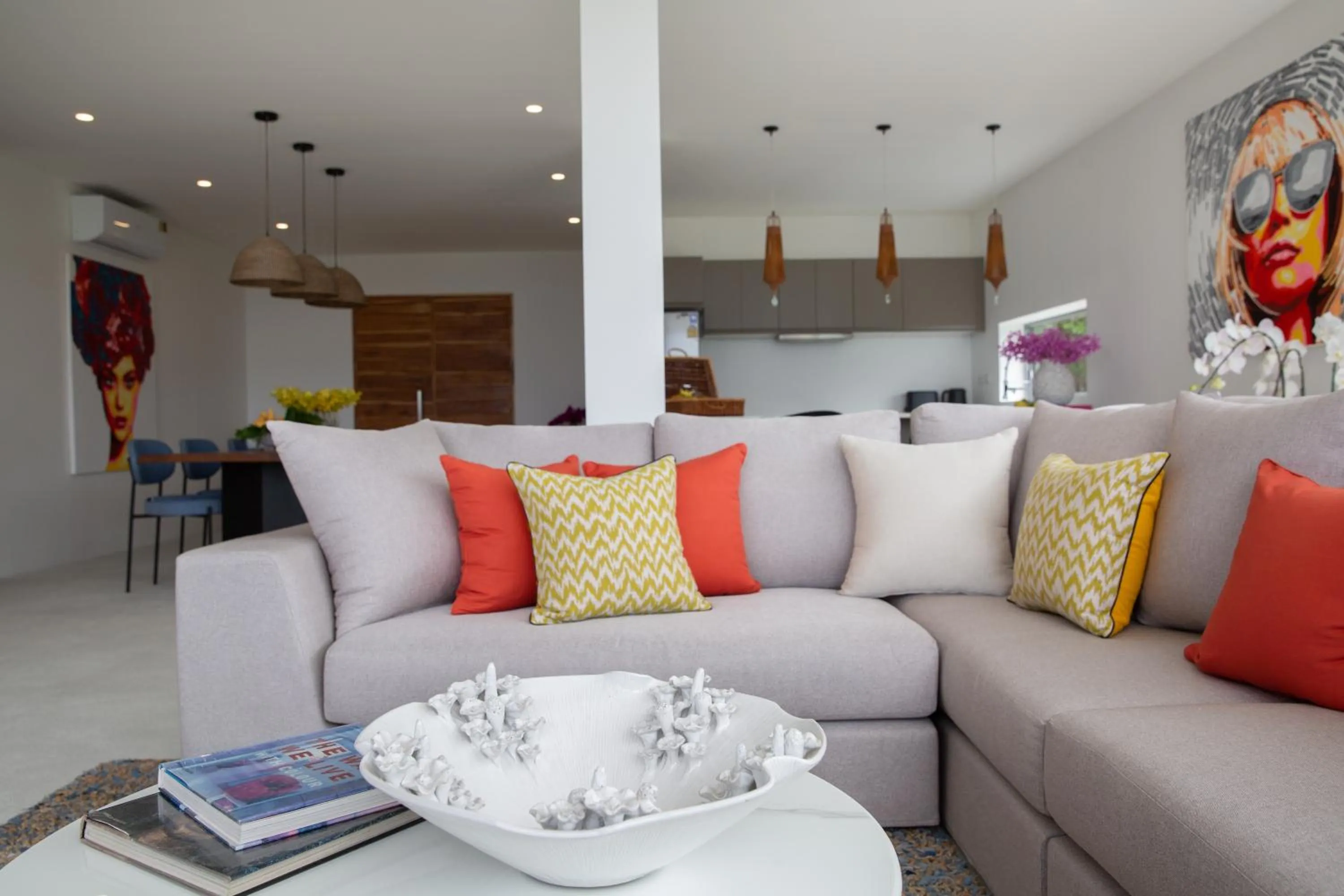 Living room in Zog Villas