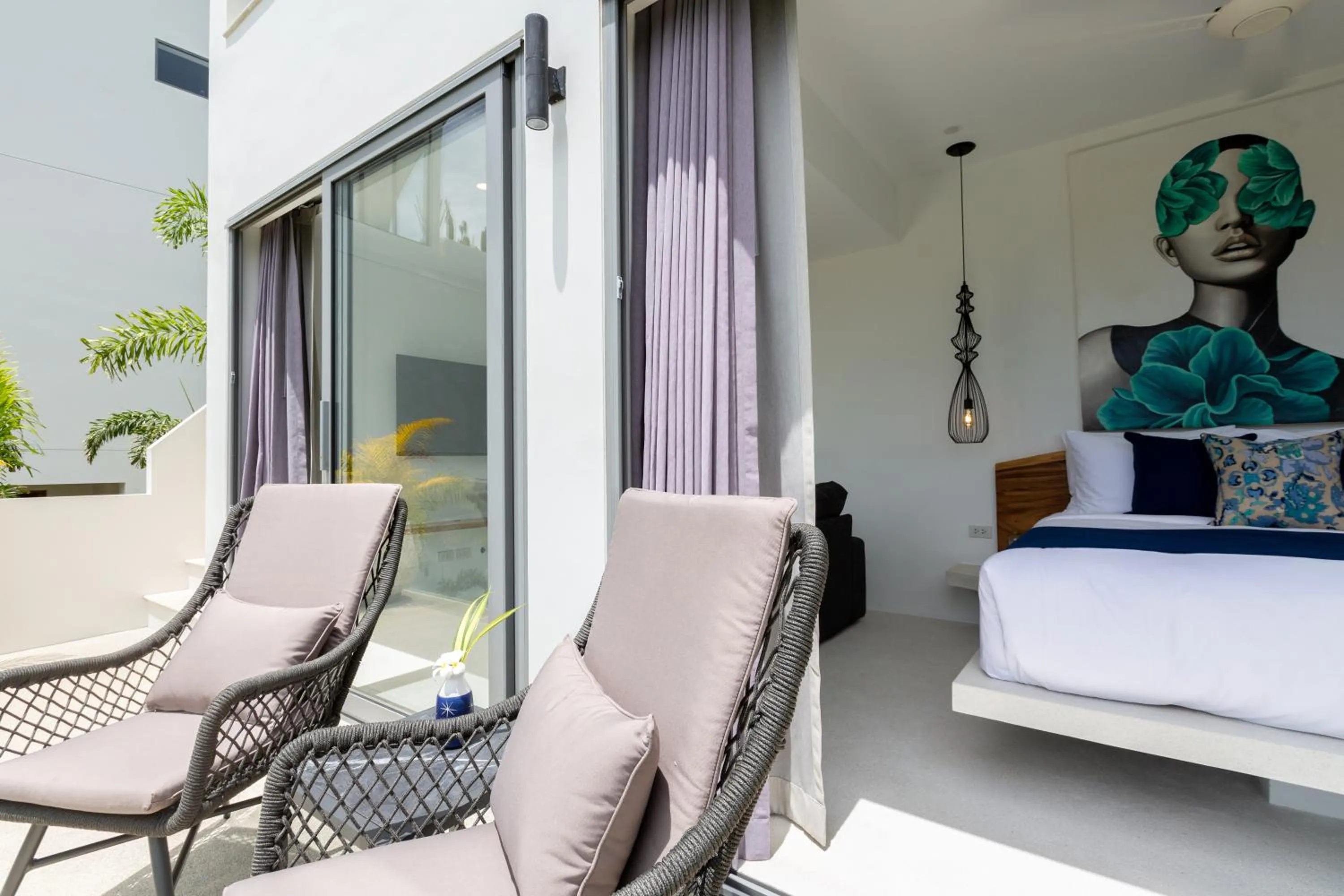 Balcony/Terrace, Bed in Zog Villas