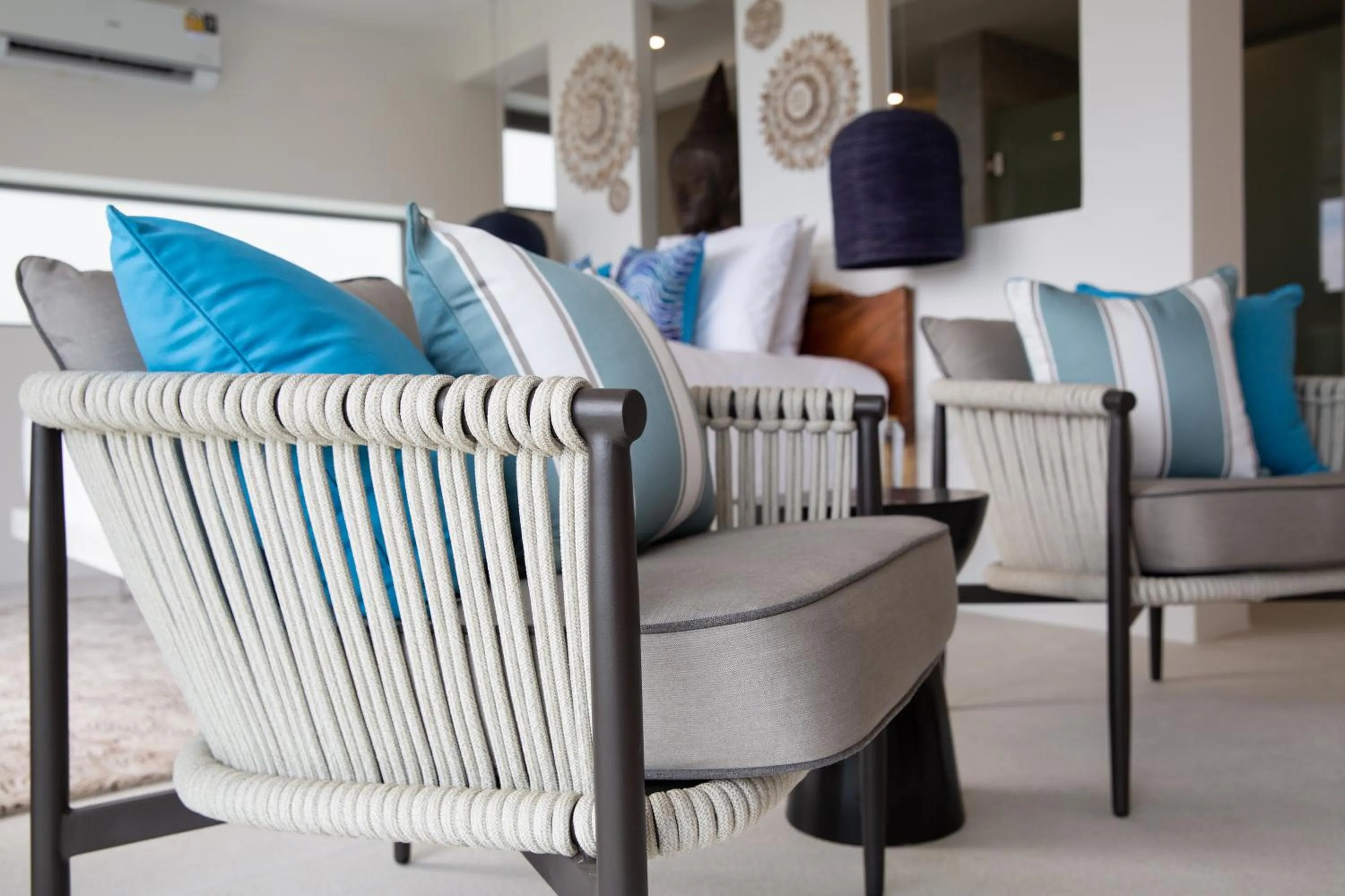 Seating area in Zog Villas