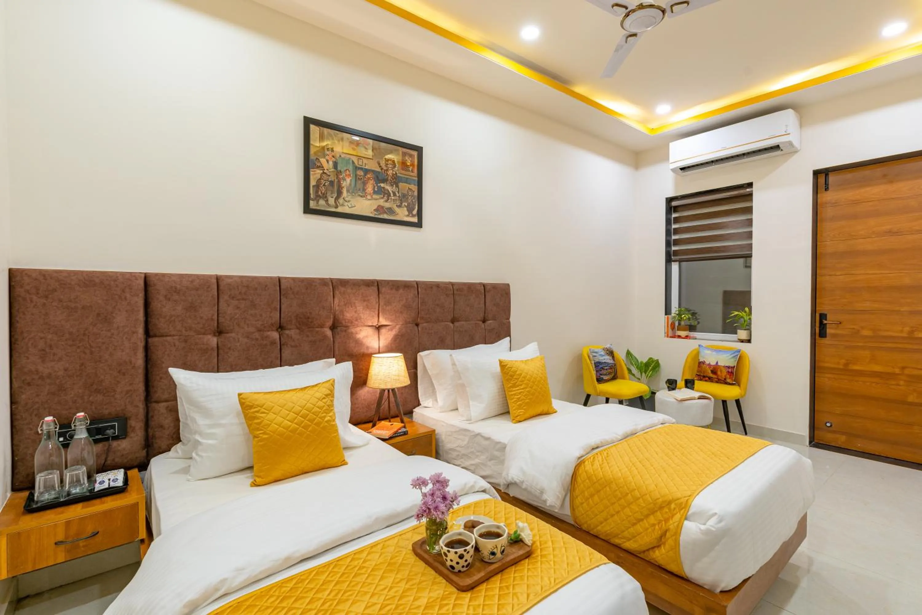 Bed in The Social Stays Jaipur formerly ArtBuzz