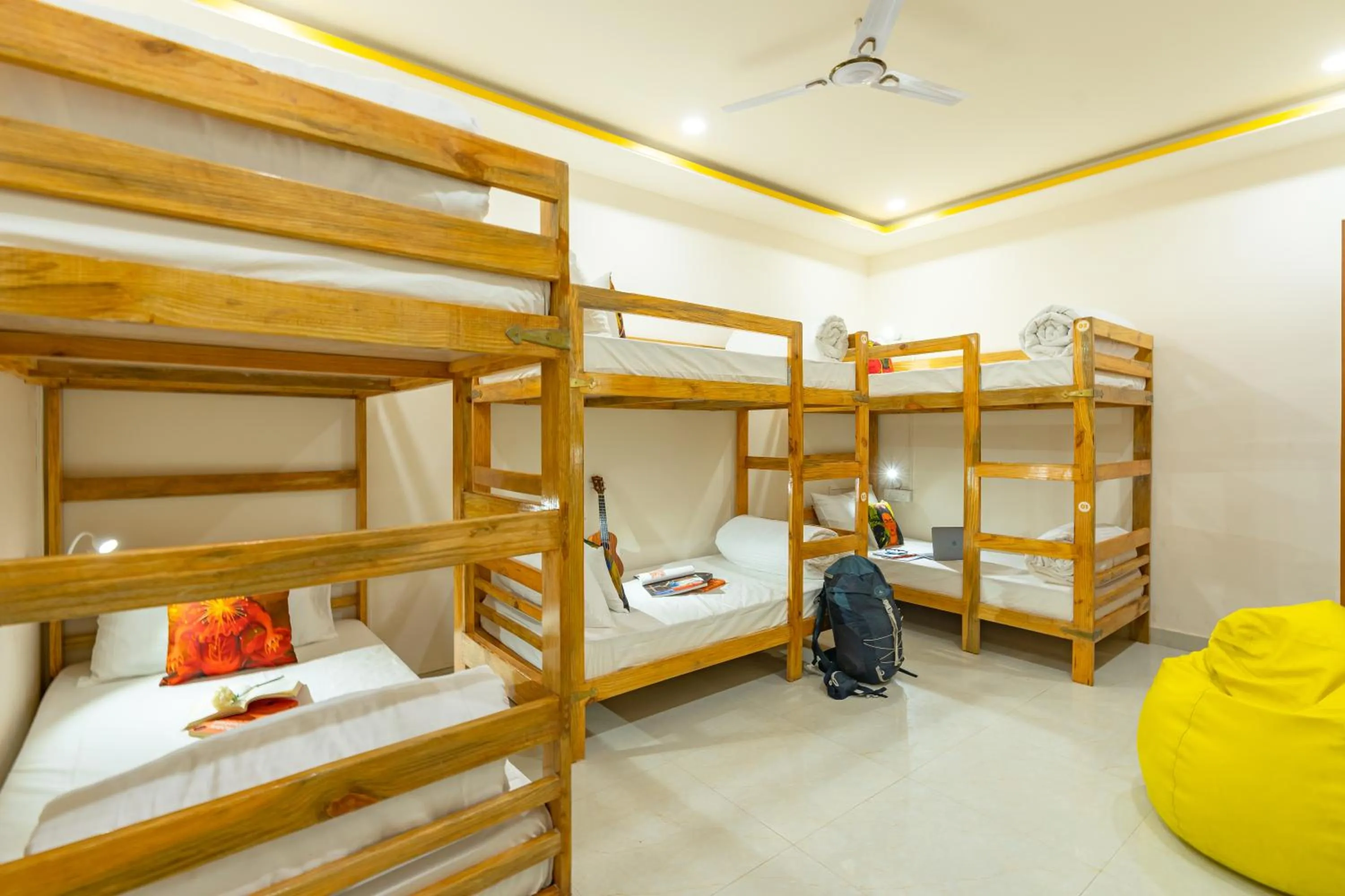 Bed in The Social Stays Jaipur formerly ArtBuzz