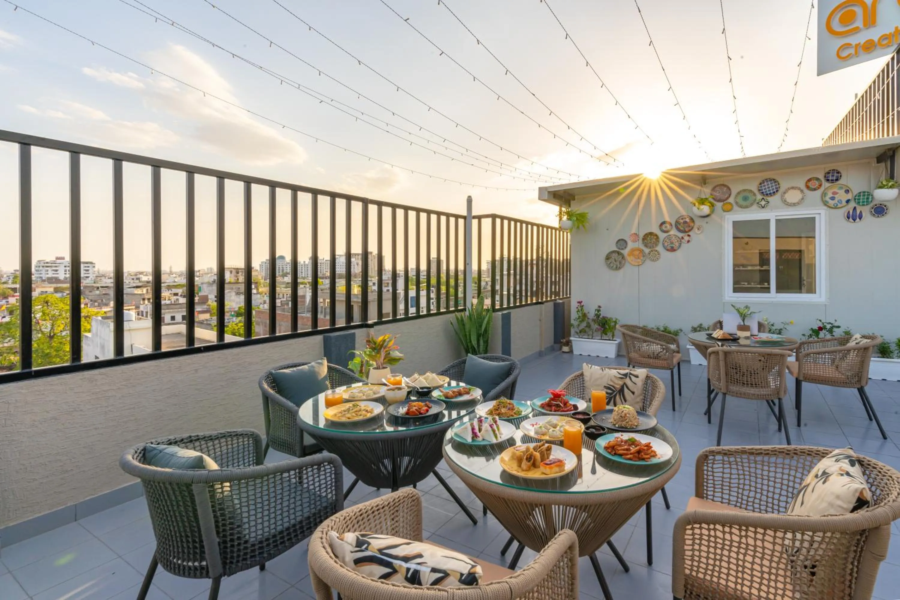 Patio in The Social Stays Jaipur formerly ArtBuzz