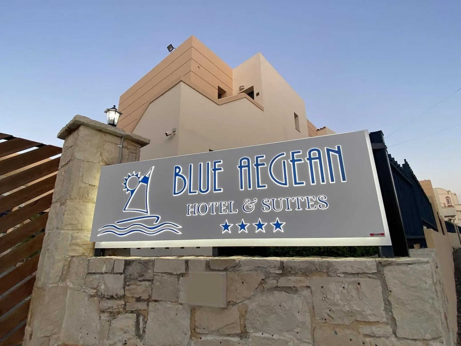 Logo/Certificate/Sign in Blue Aegean Hotel & Suites