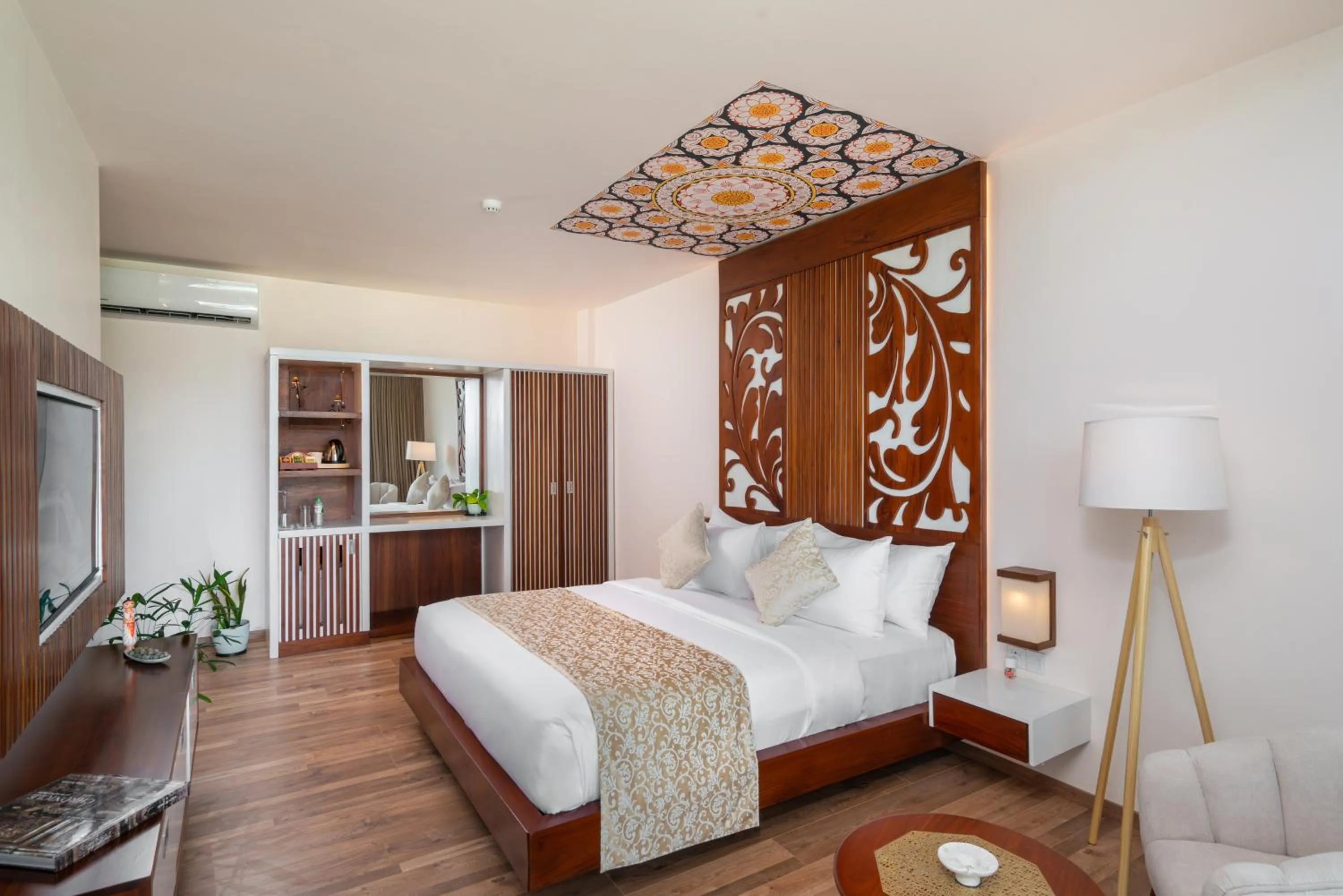 Bed in Grand Serendib Hotel