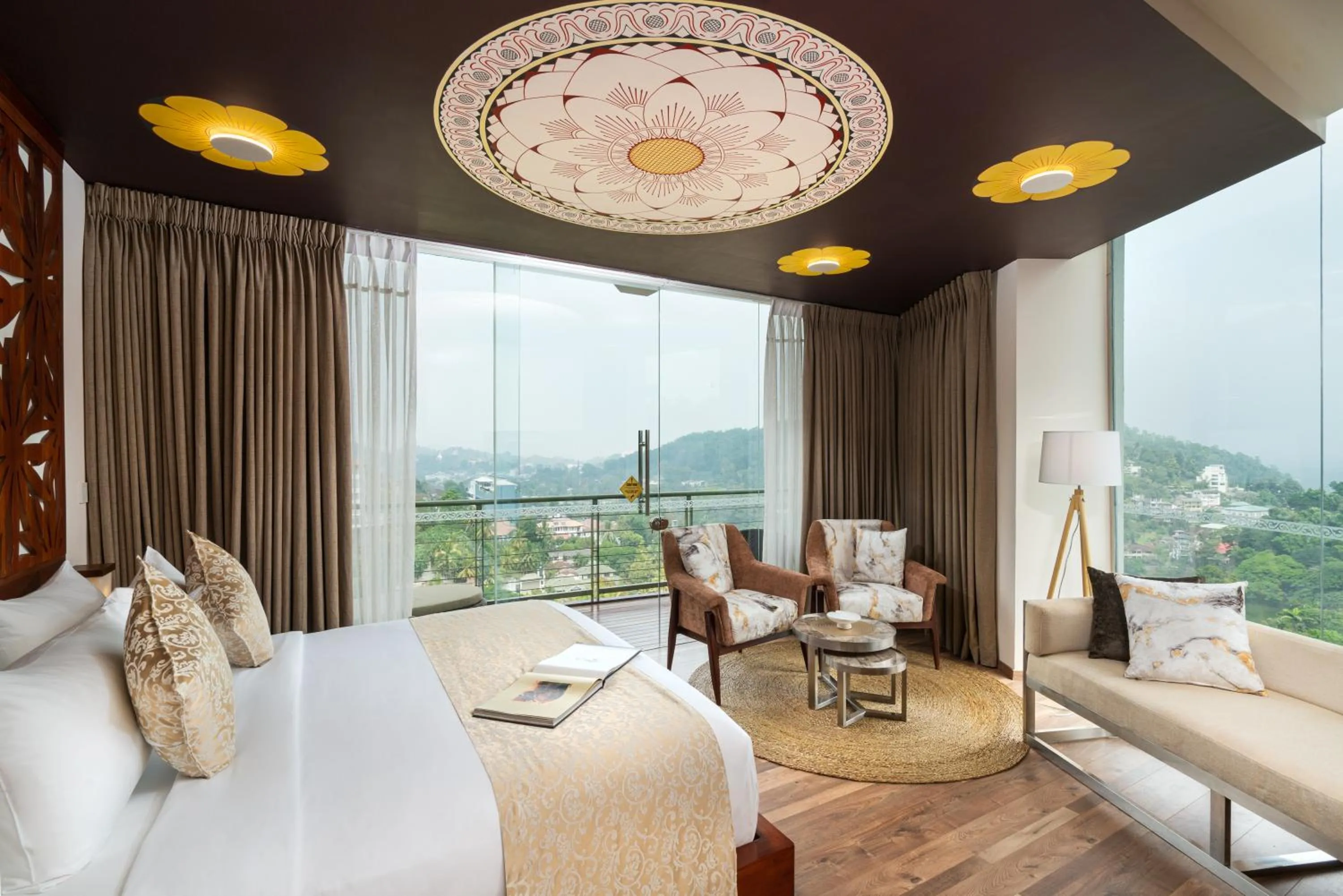 Bed in Grand Serendib Hotel