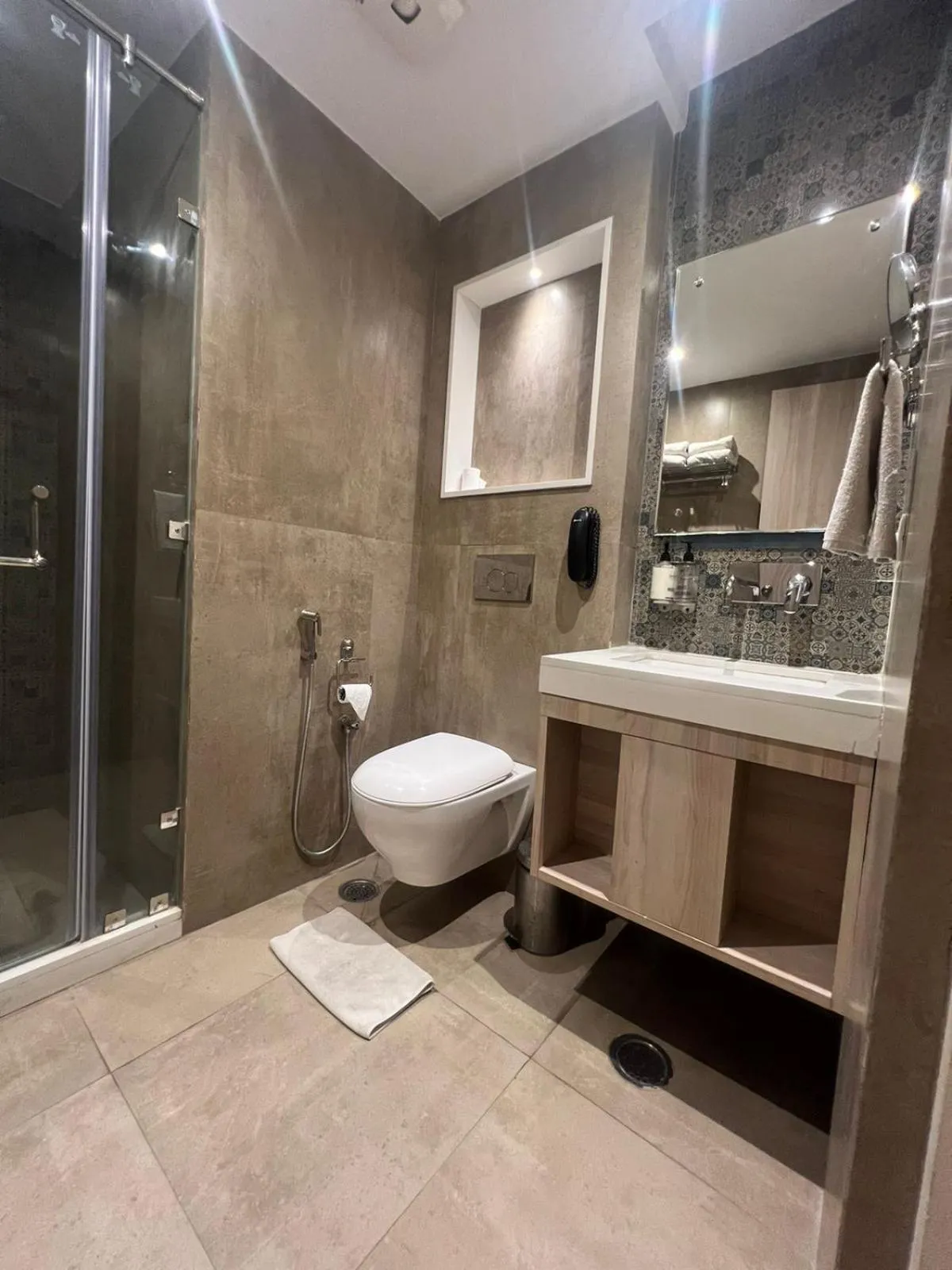 Bathroom in Sparrow Hotel Managed by Siara Sariska Alwar