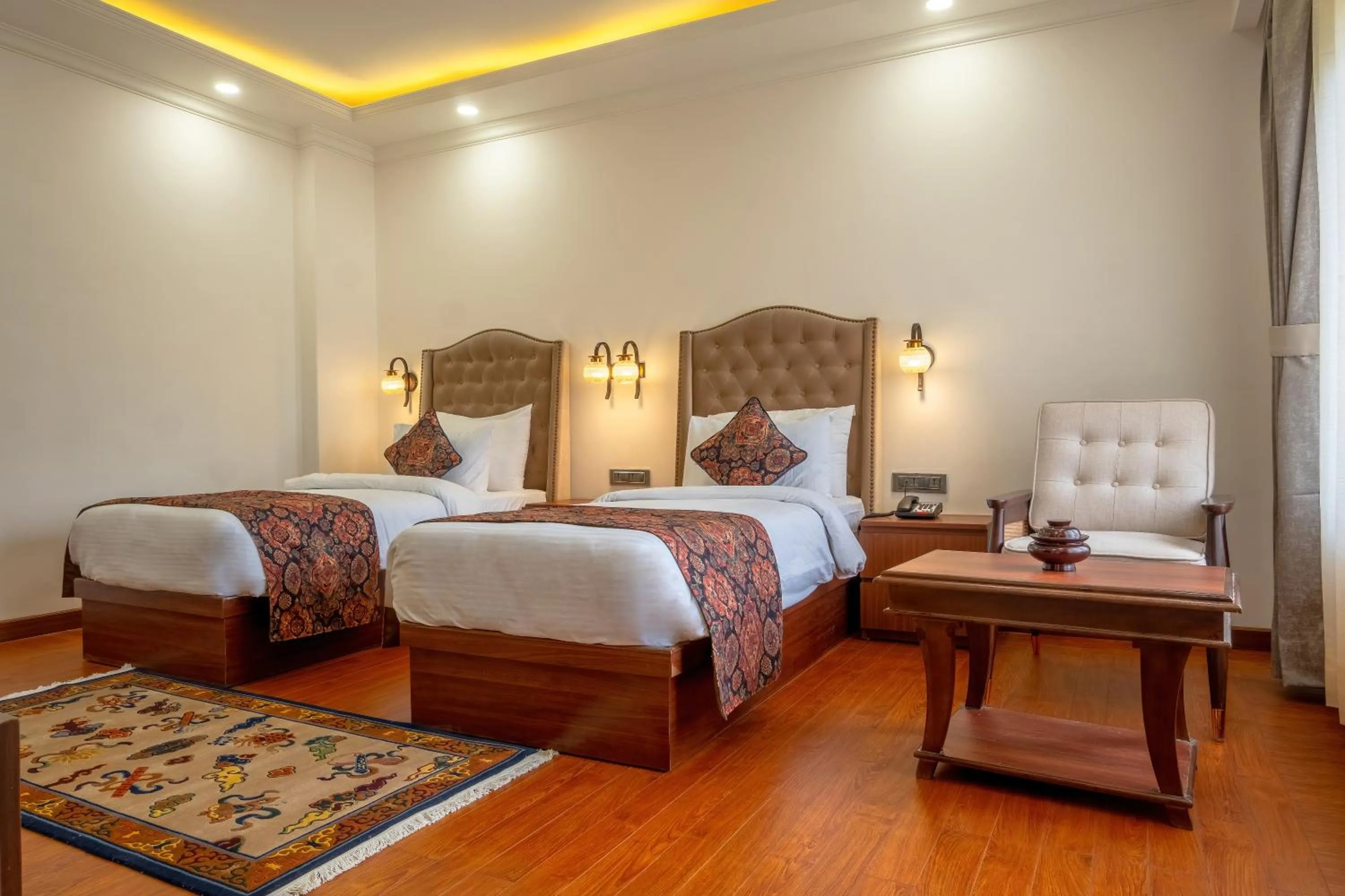Bedroom, Bed in Hotel Gyalpo Residency - A Mountain View Luxury Hotel in Leh
