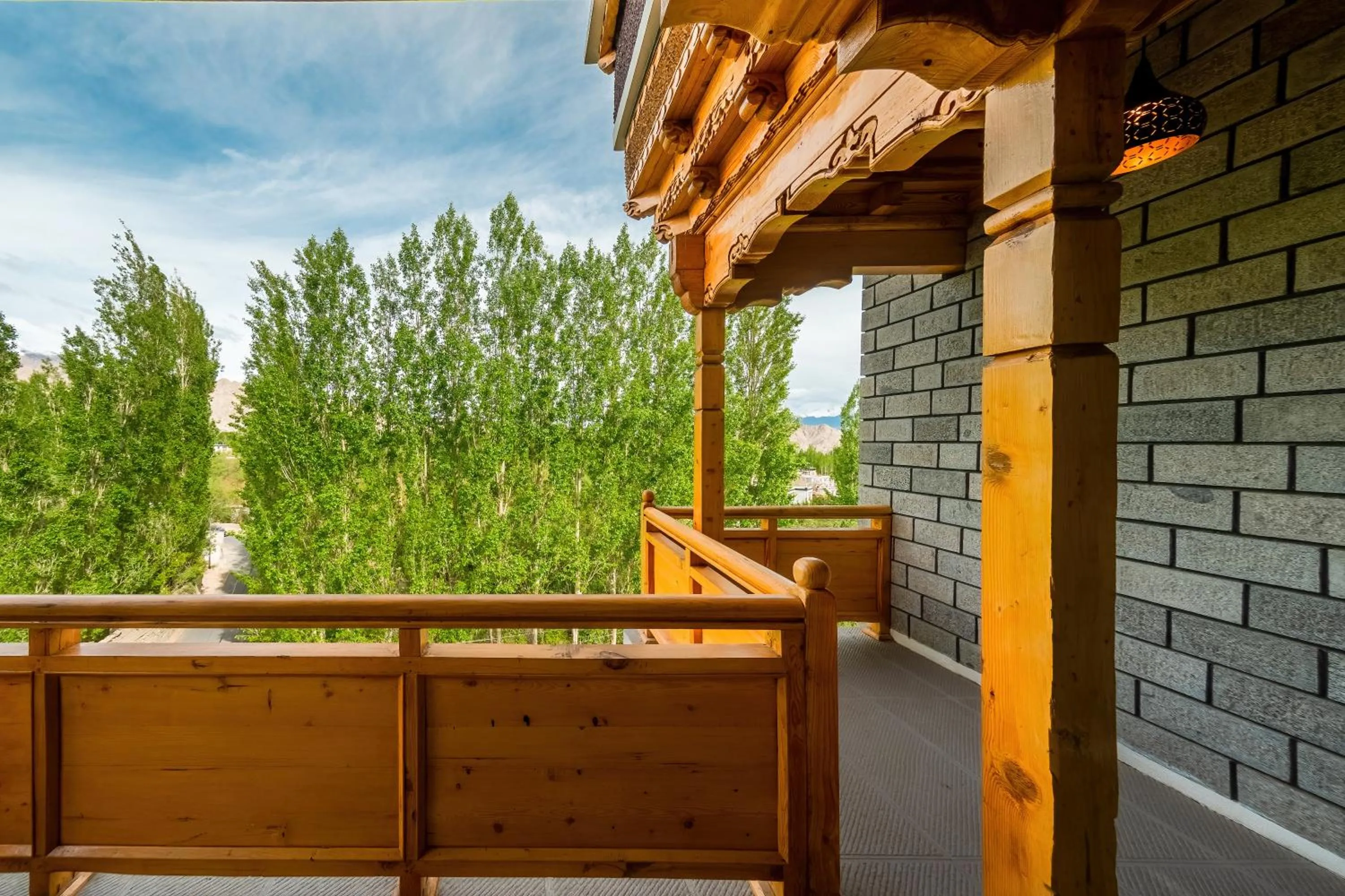 Balcony/Terrace in Hotel Gyalpo Residency - A Mountain View Luxury Hotel in Leh