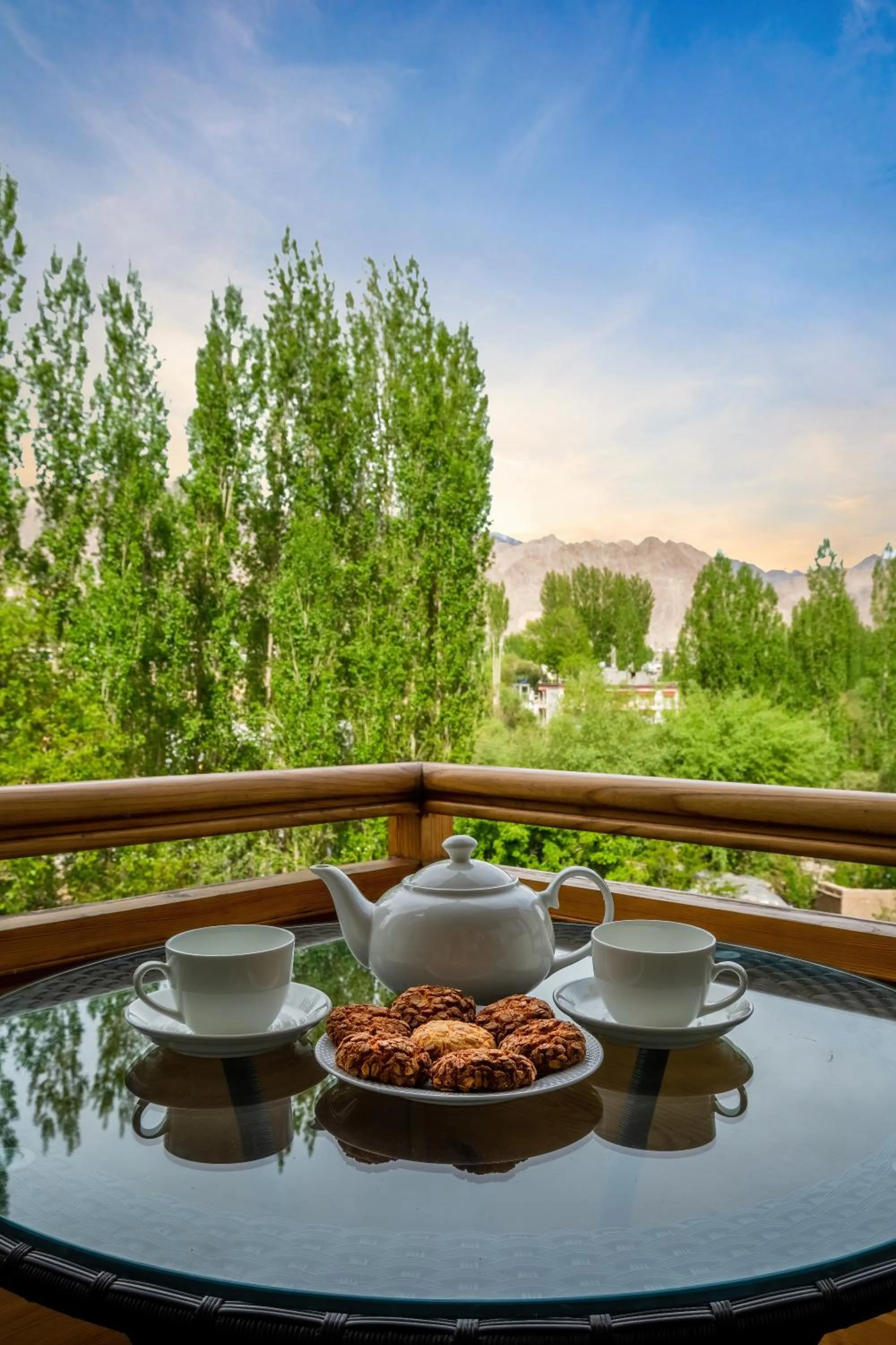 Balcony/Terrace in Hotel Gyalpo Residency - A Mountain View Luxury Hotel in Leh
