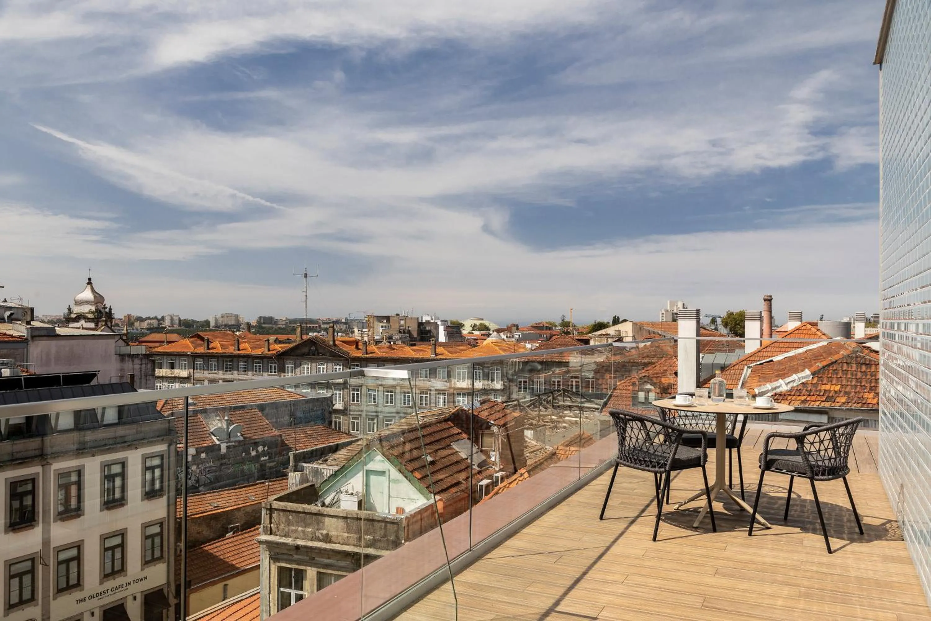 Balcony/Terrace in Wine & Books Porto Hotel - Small Luxury Hotels Of The World