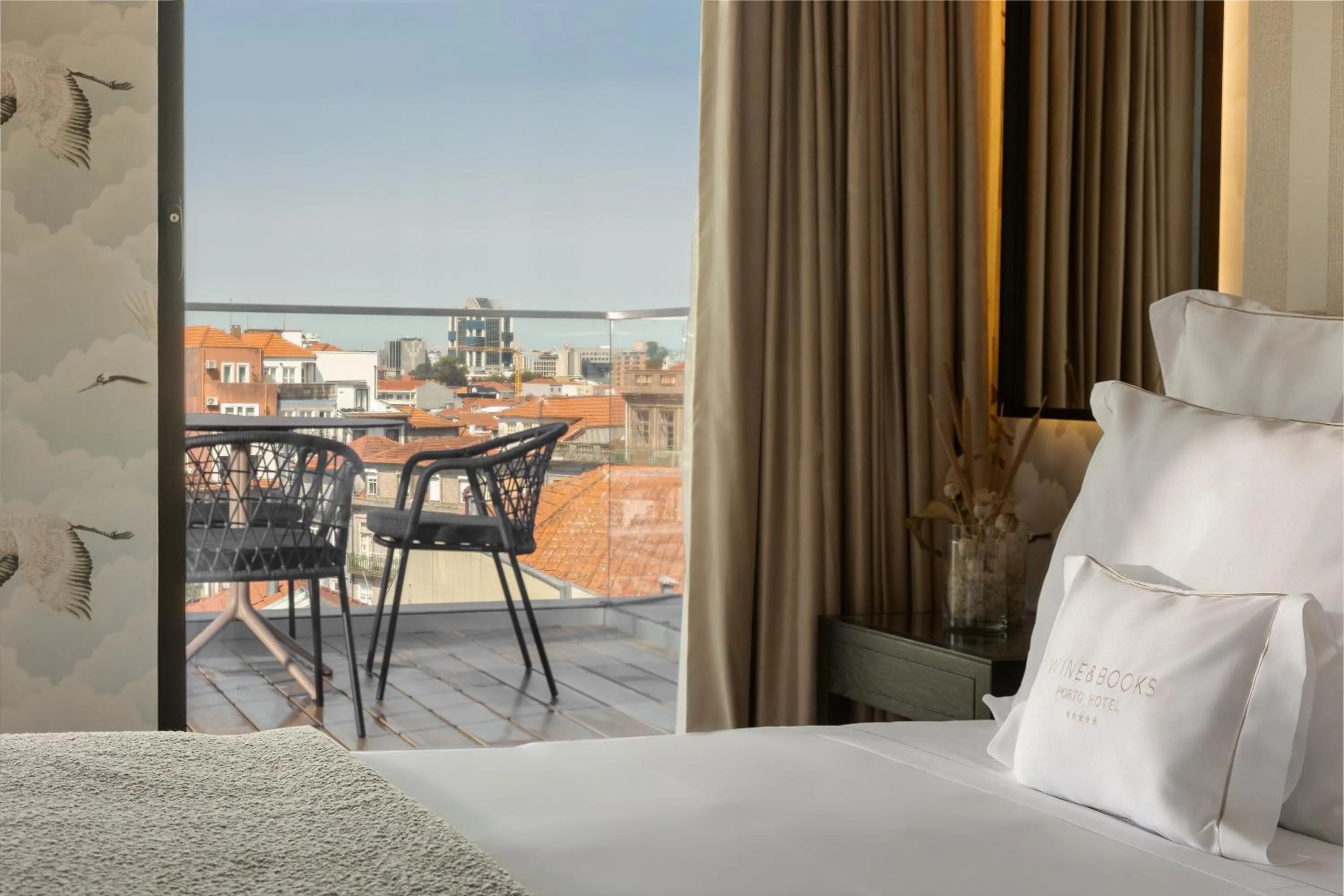 View (from property/room), Bed in Wine & Books Porto Hotel - Small Luxury Hotels Of The World