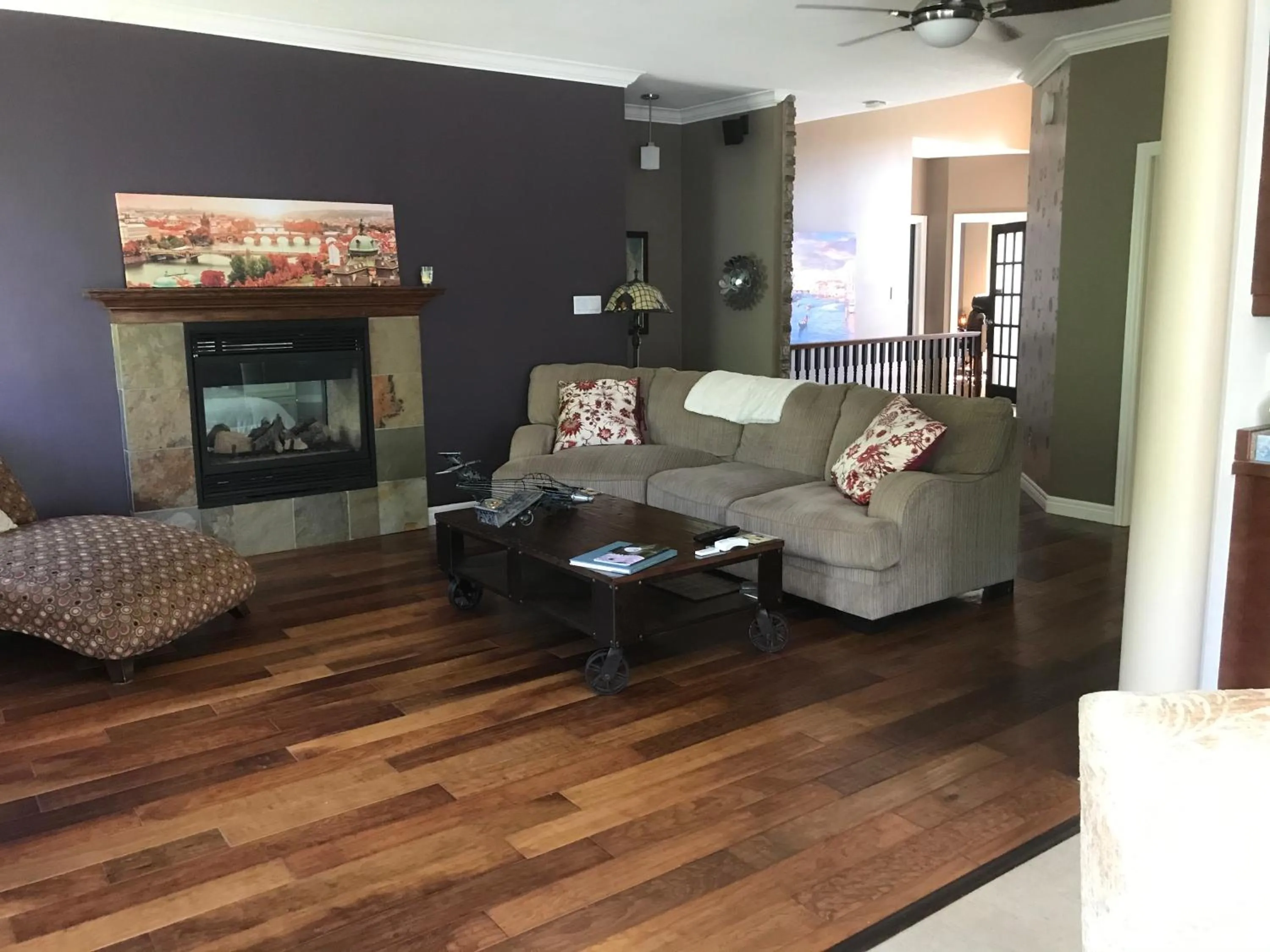 Living room in Cozy Luxury on the Thames in Ontario!
