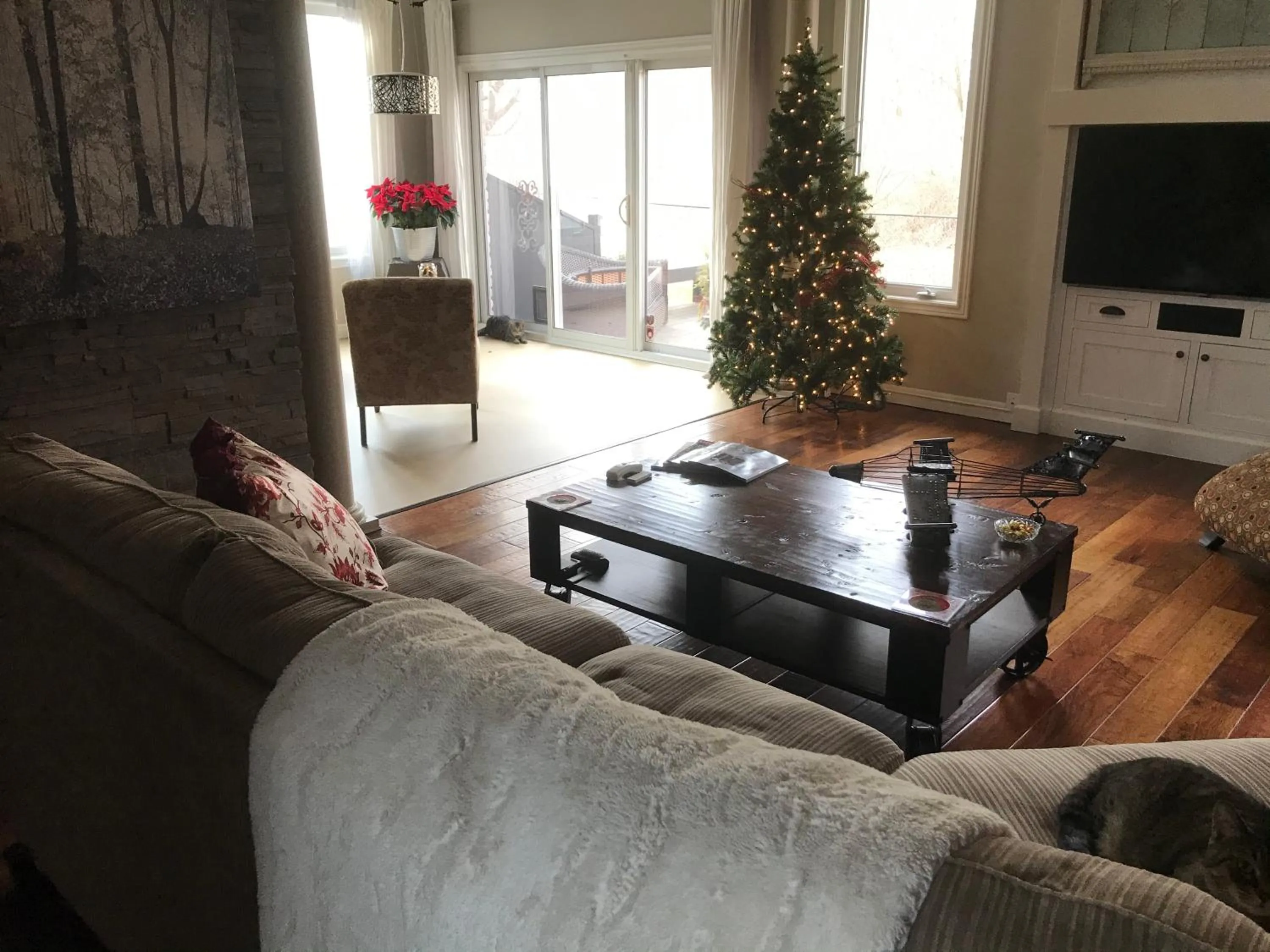 Living room in Cozy Luxury on the Thames in Ontario!