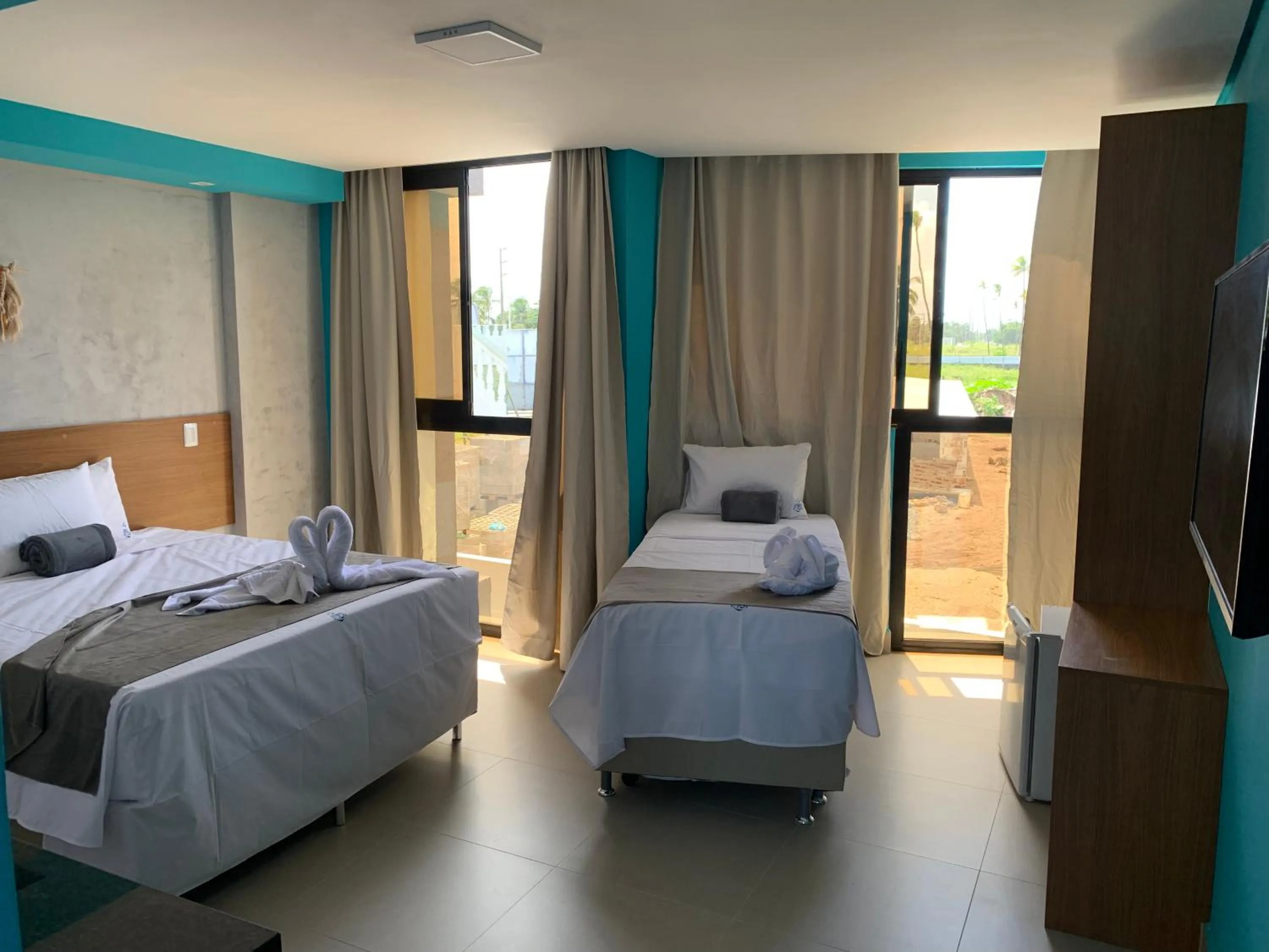 Bedroom, Bed in Pousada Atlantic