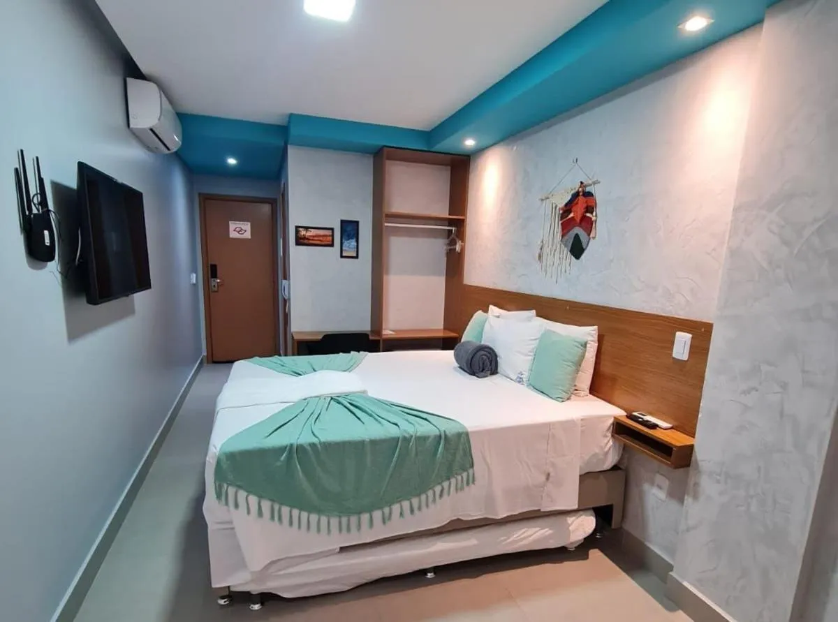 Bedroom, Bed in Pousada Atlantic