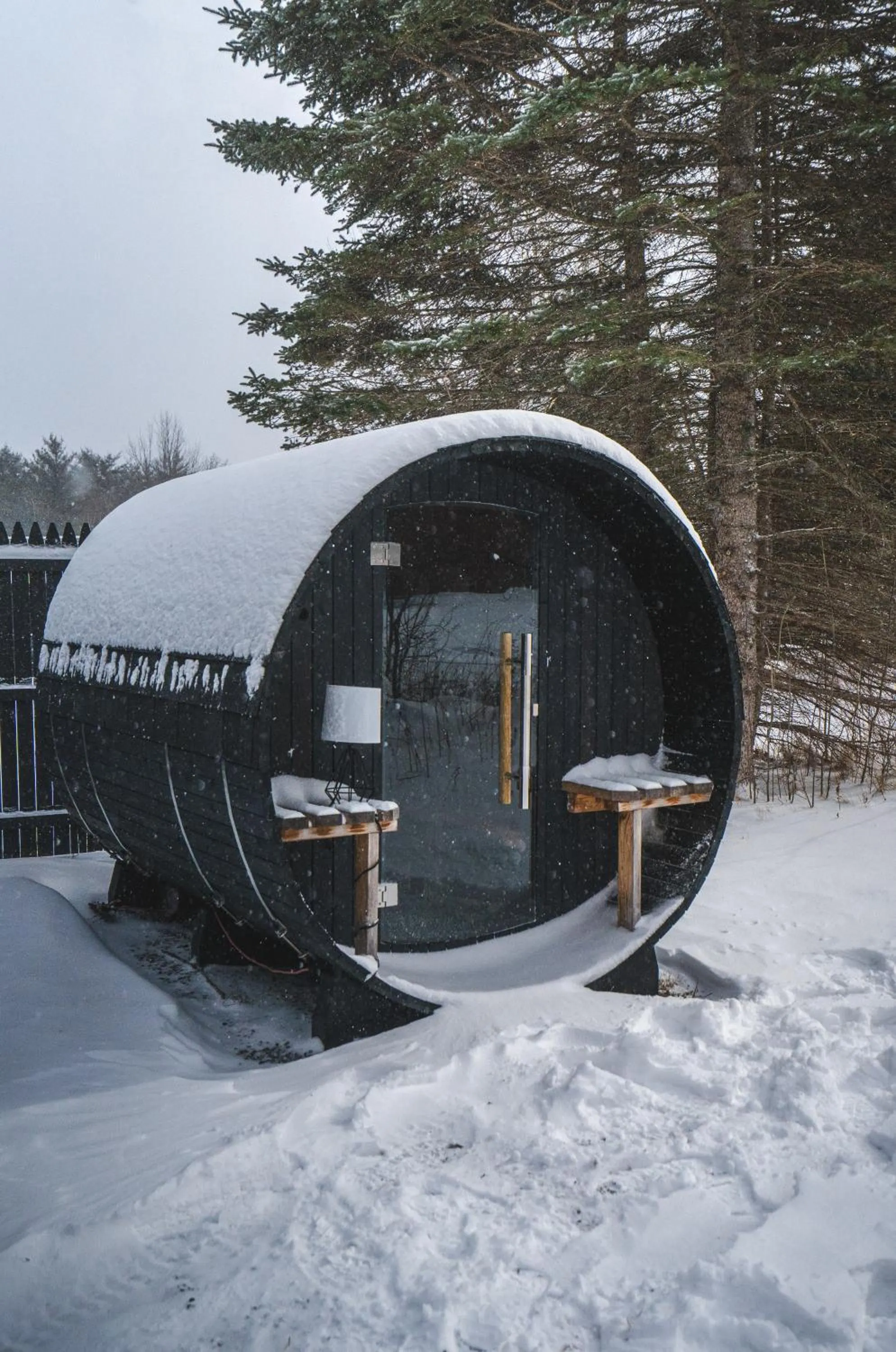 Sauna in Wolfjaw Lodge