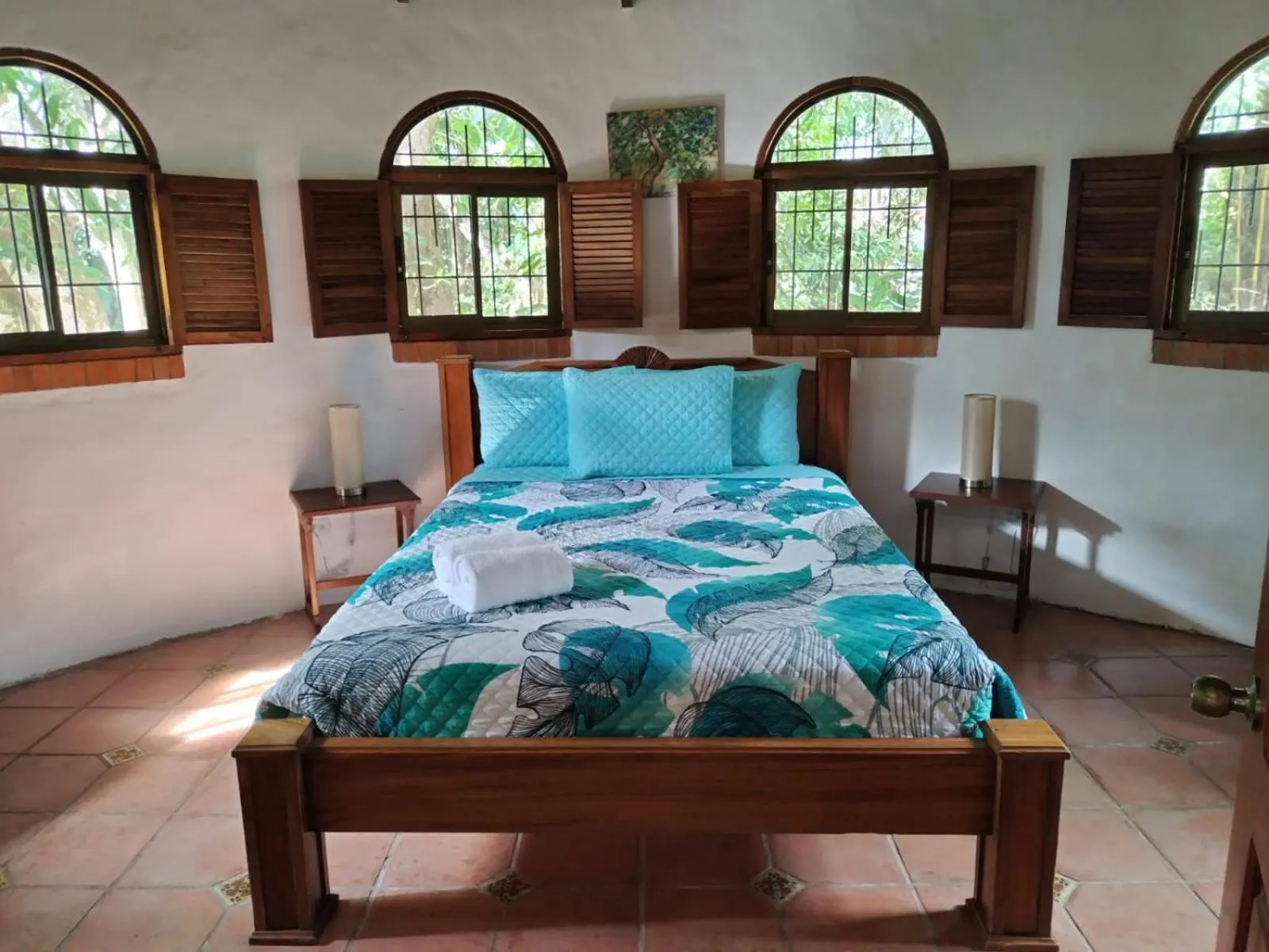 Bed in Hotel Planeta Sano