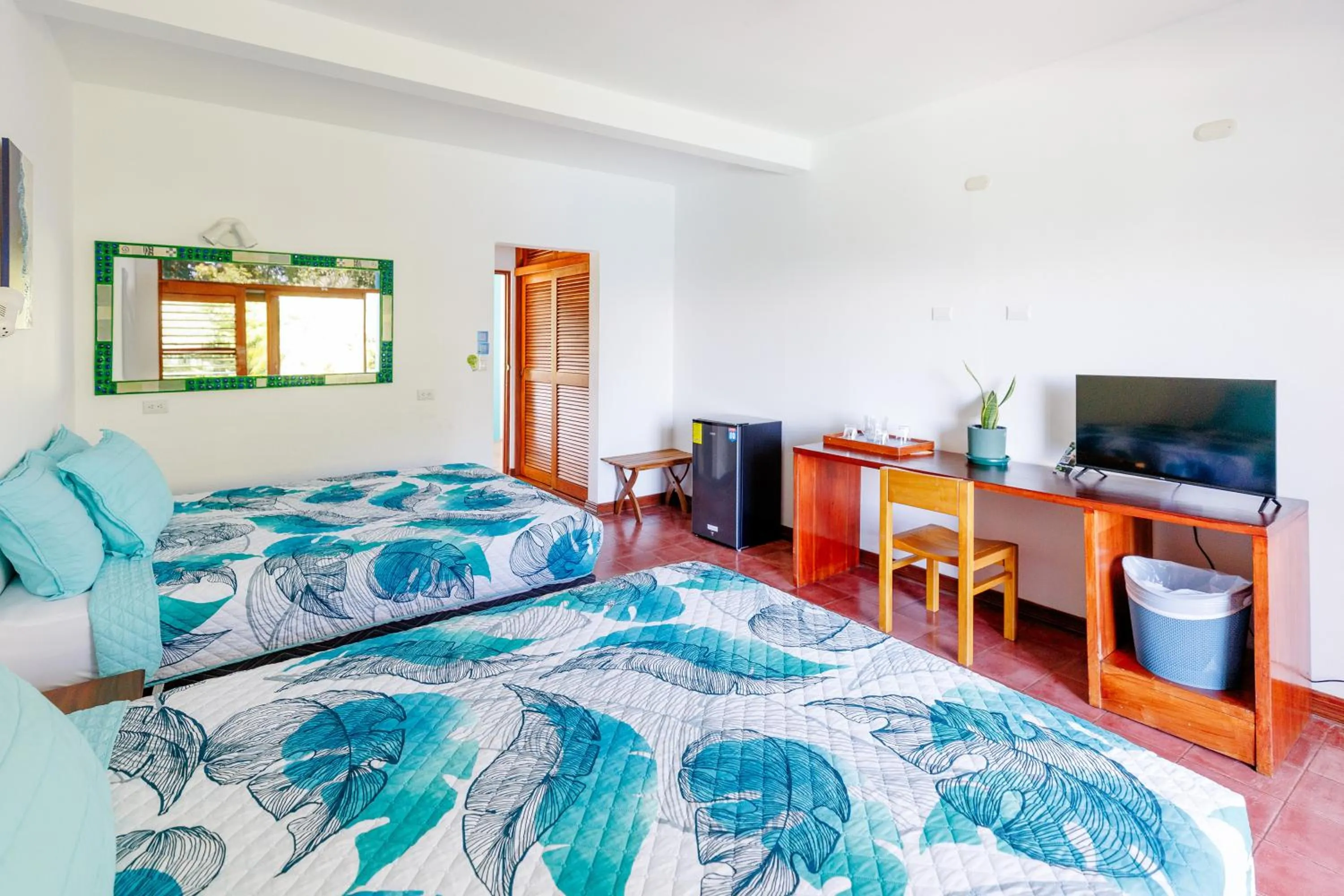 Bed in Hotel Planeta Sano