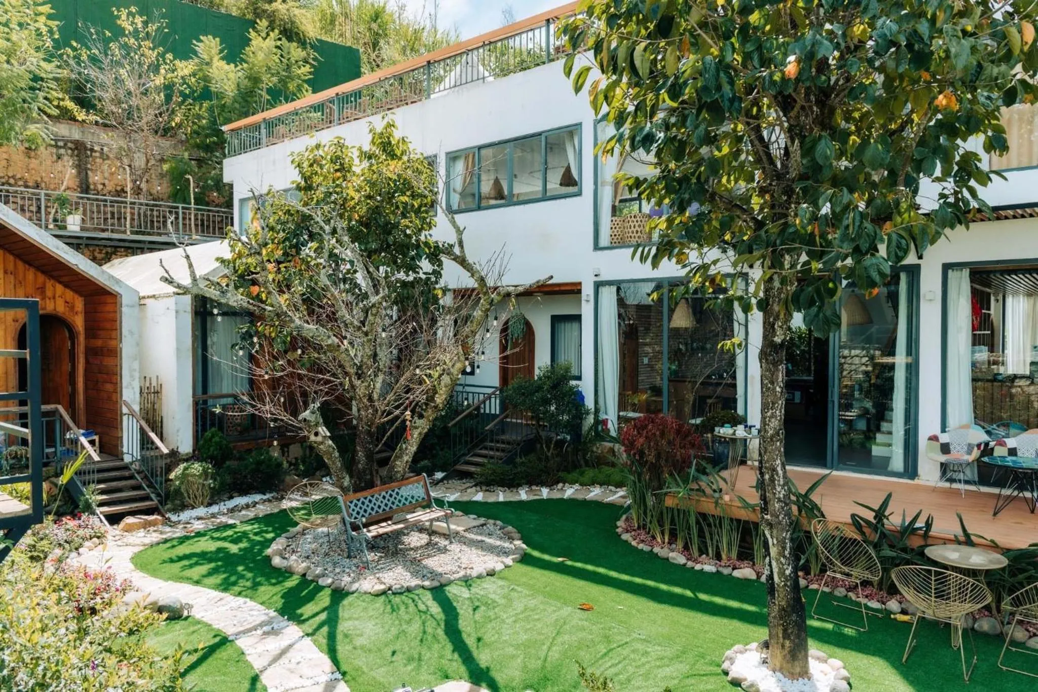 Garden in Nhà Sói Homestay Da Lat