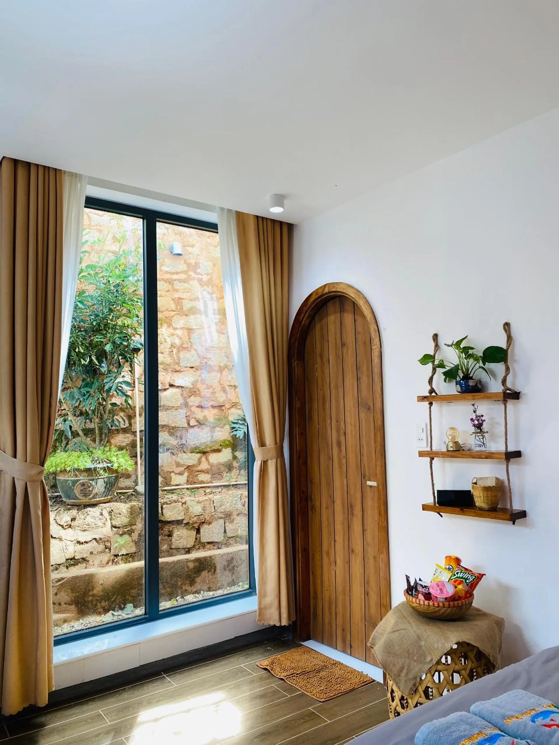 Decorative detail in Nhà Sói Homestay Da Lat