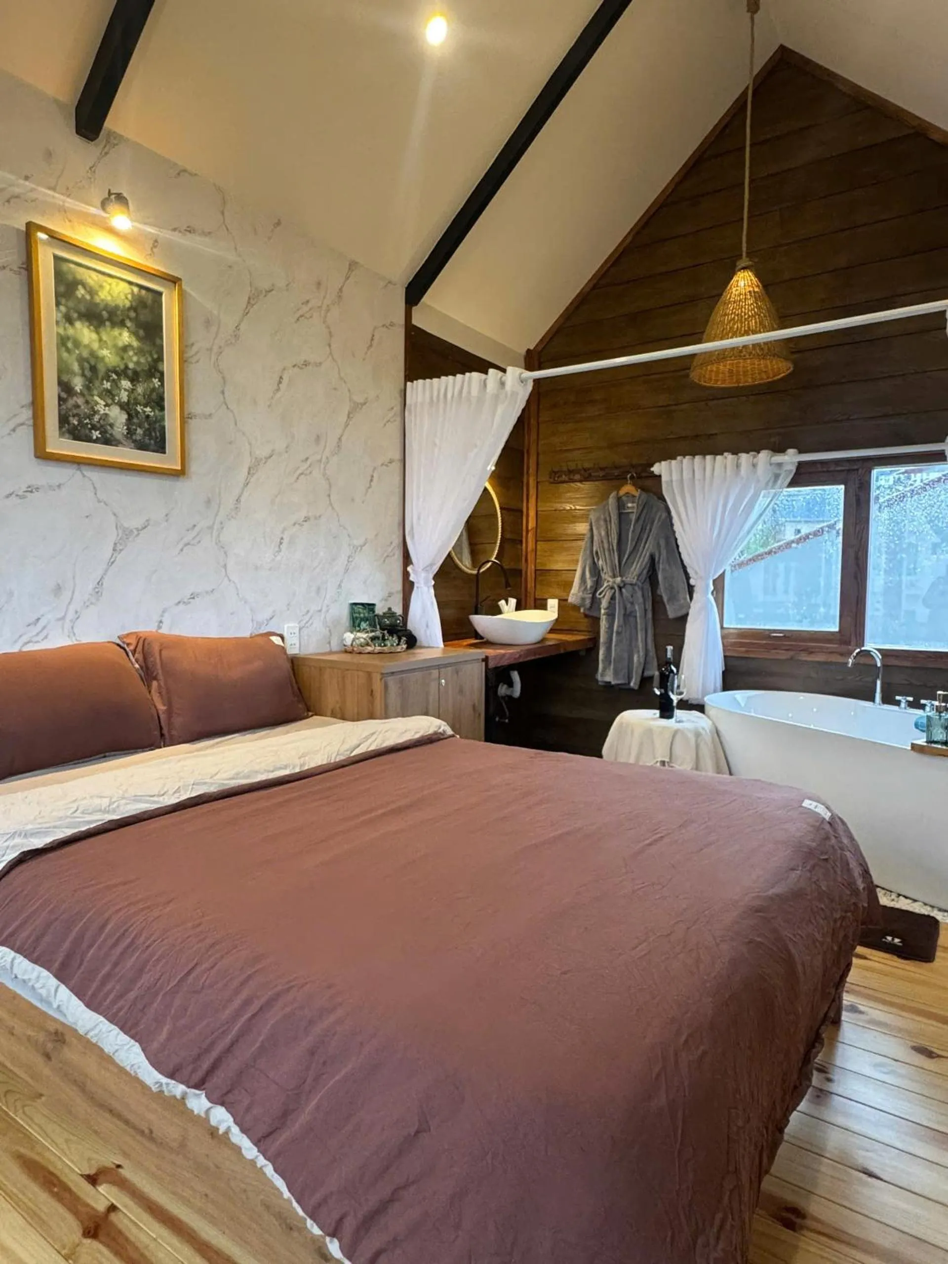 Bed in Nhà Sói Homestay Da Lat