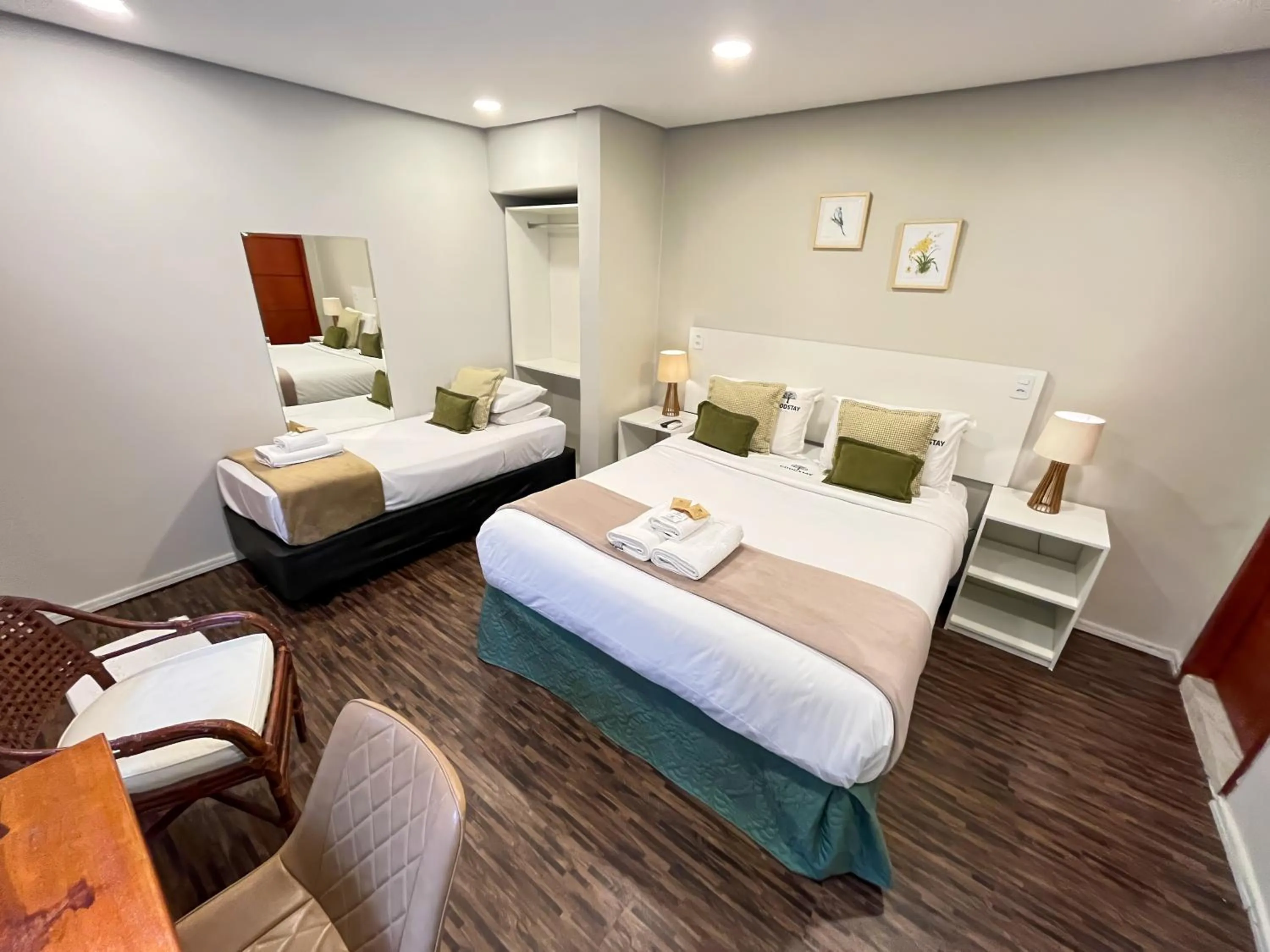 Bed in GoodStay São Paulo Ibirapuera