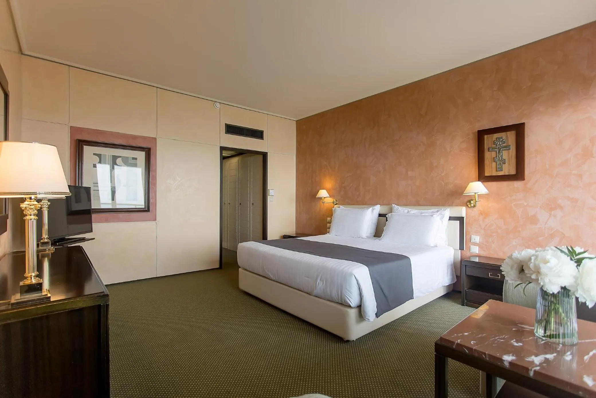 Bedroom, Bed in Corfu Holiday Palace