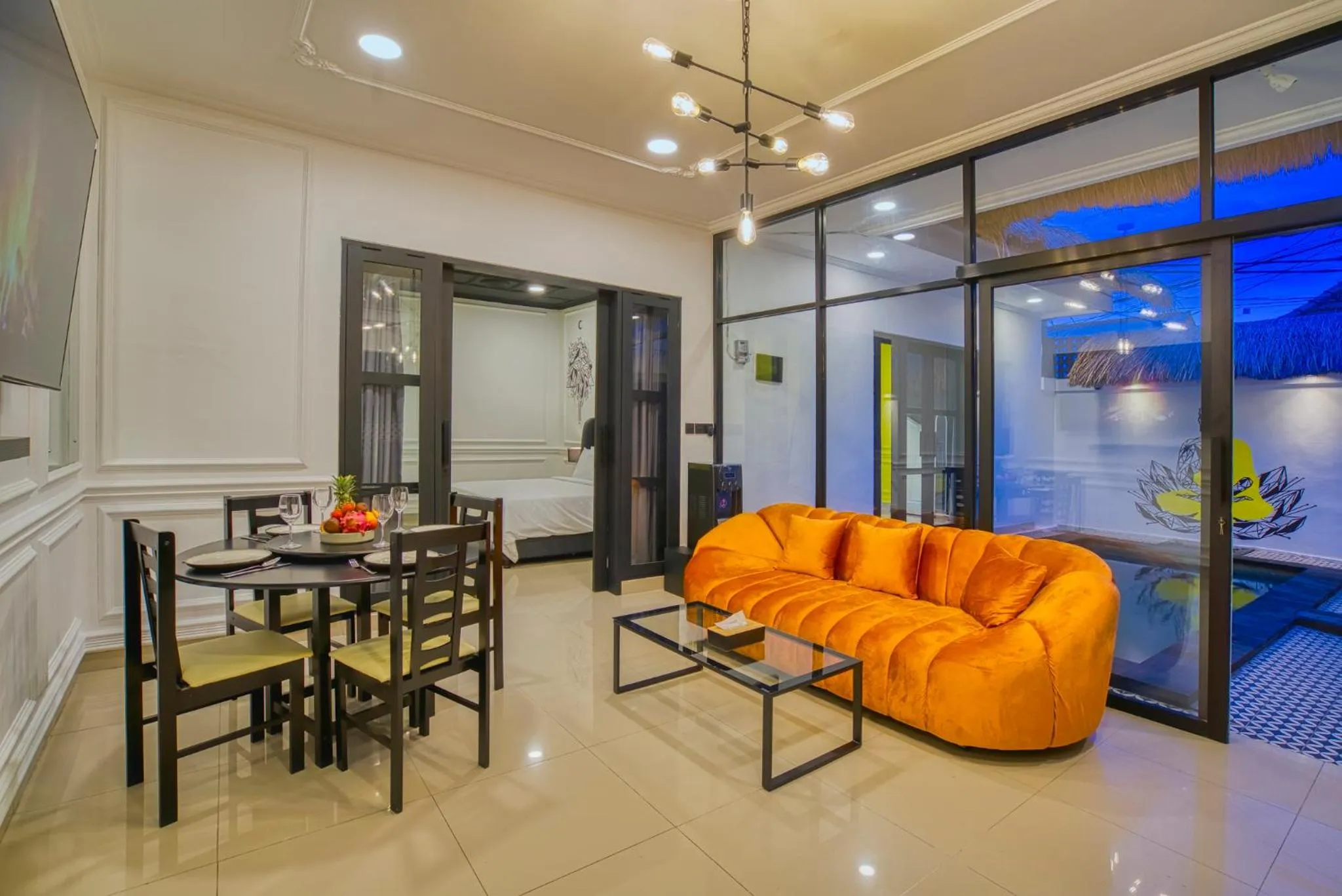 Seating area in Villa Canberra - Seminyak