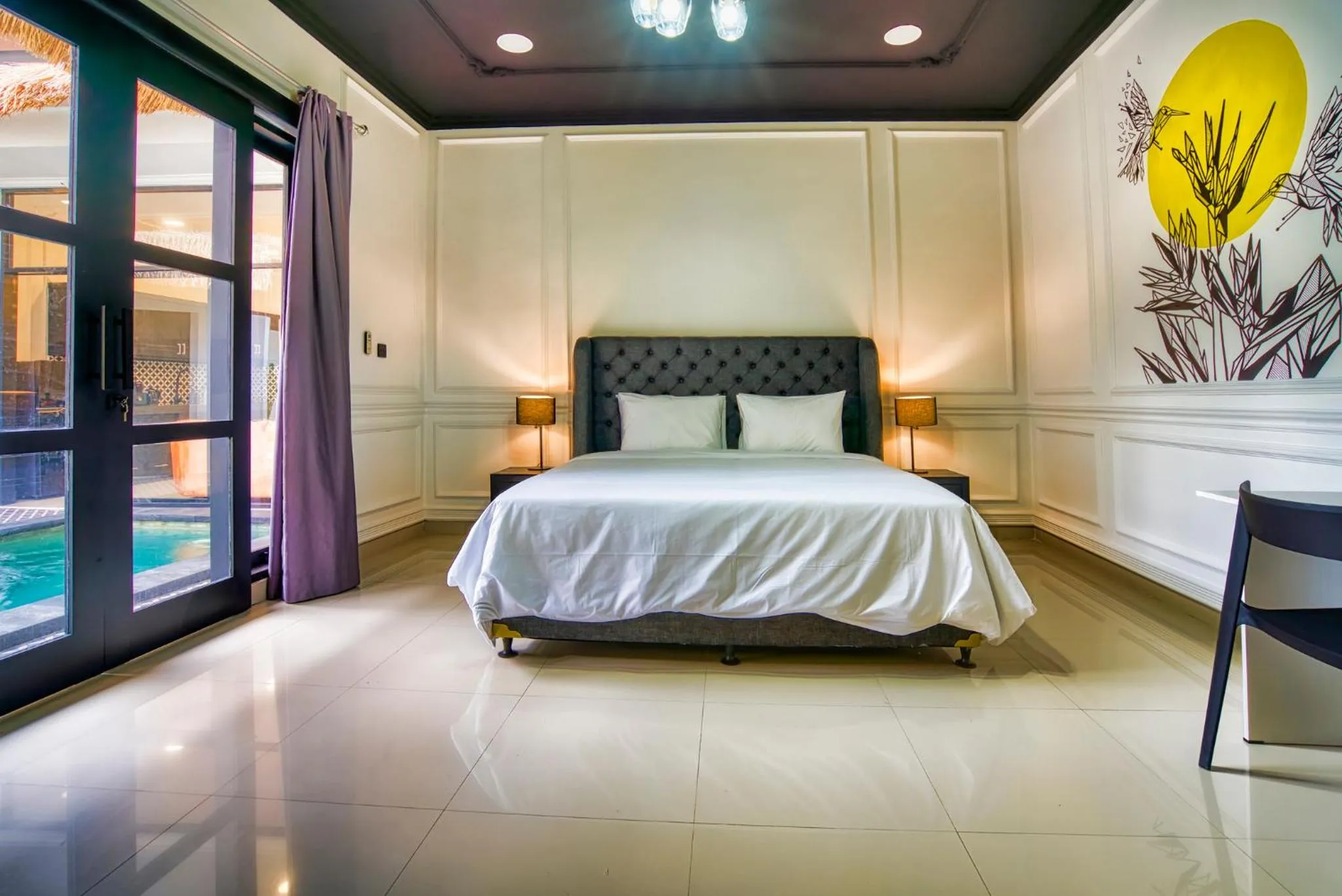 Bedroom, Bed in Villa Canberra - Seminyak