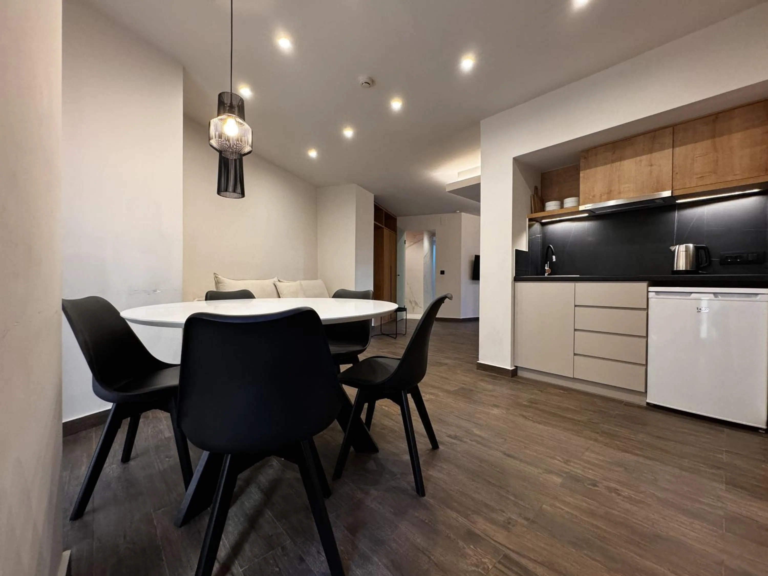 Kitchen or kitchenette in Elina Hotel Apartments