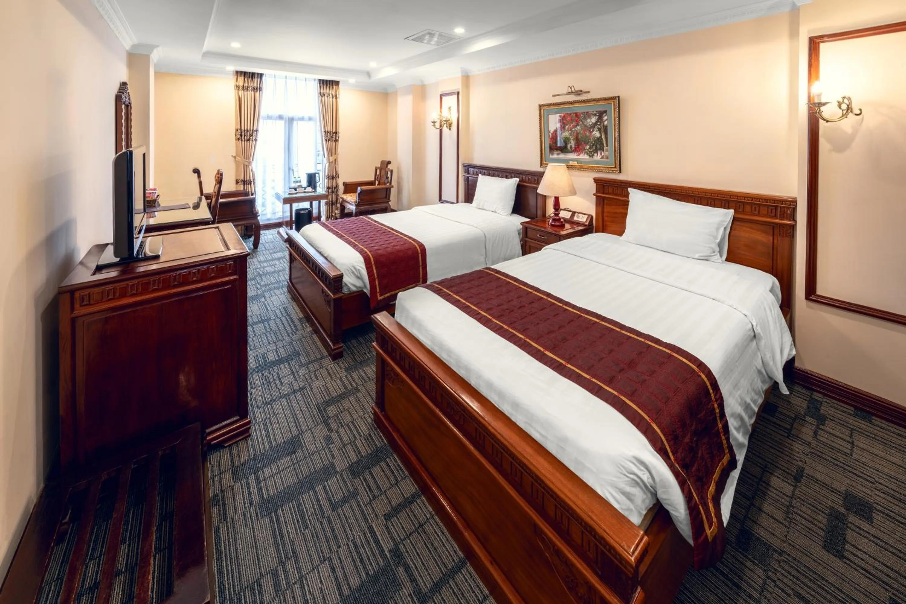 Bed in EDEN HOTEL HÀ NỘI