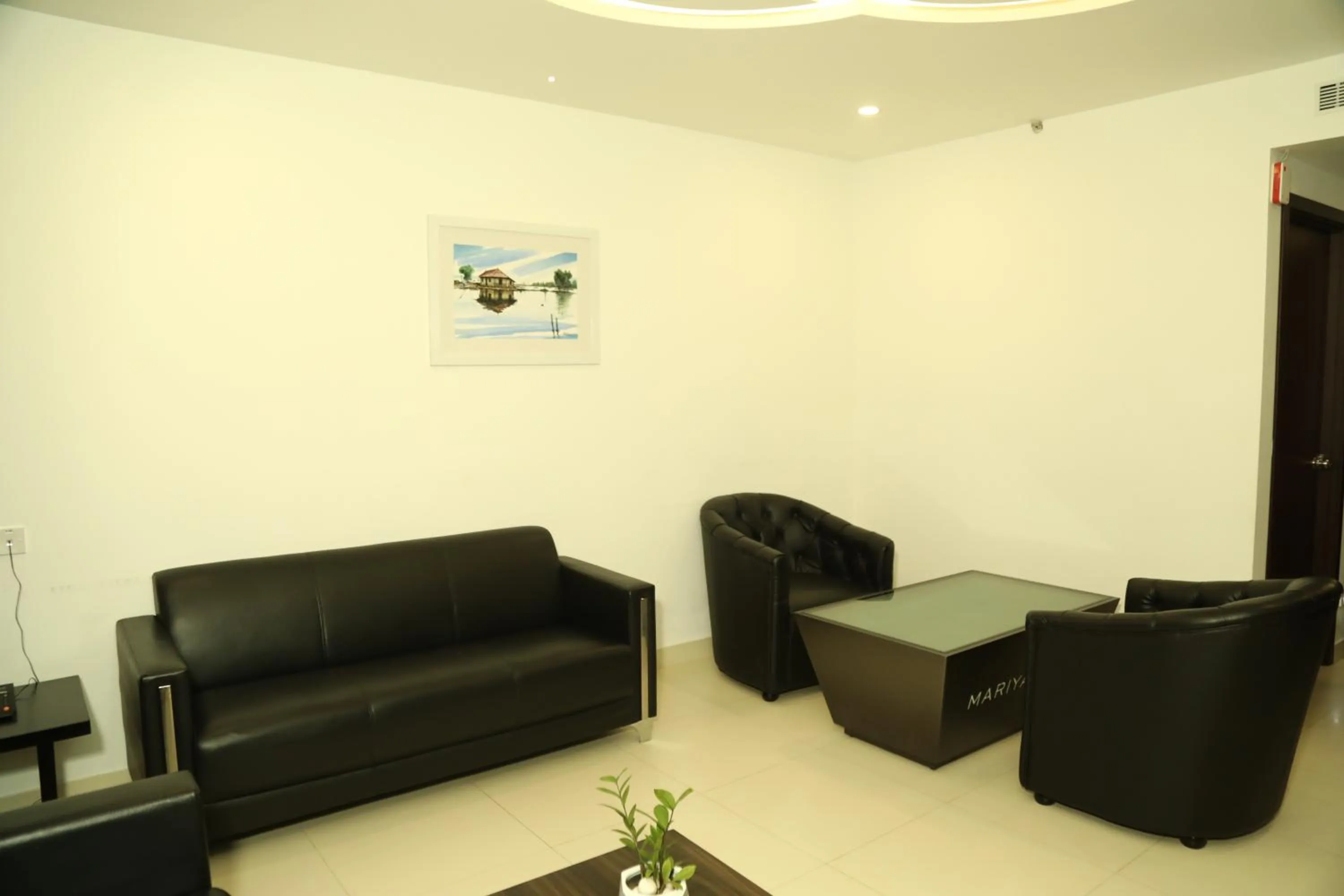 Living room in MARIYALAYAM MUNROE ISLAND RESIDENCY