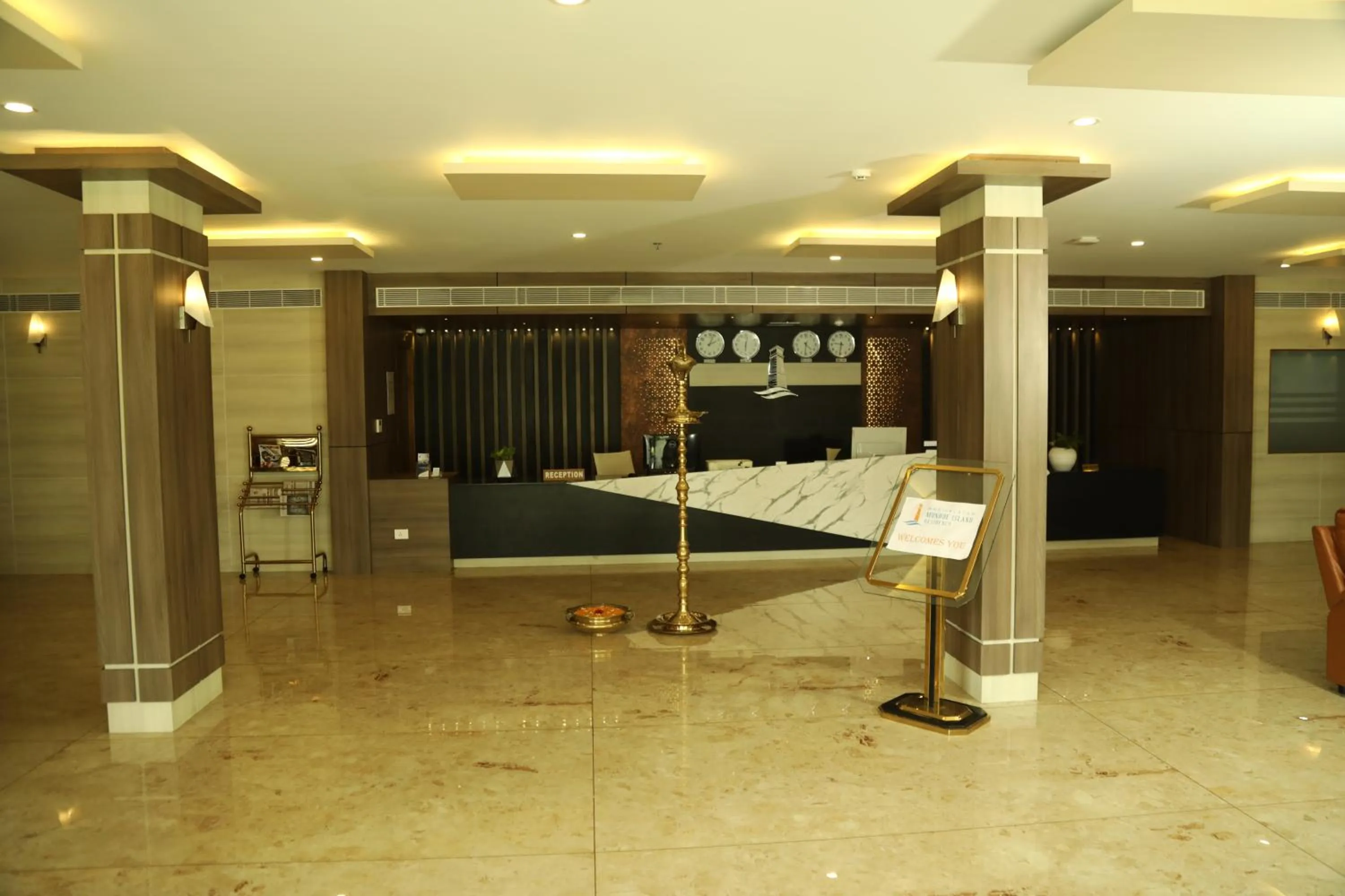 Lobby or reception in MARIYALAYAM MUNROE ISLAND RESIDENCY