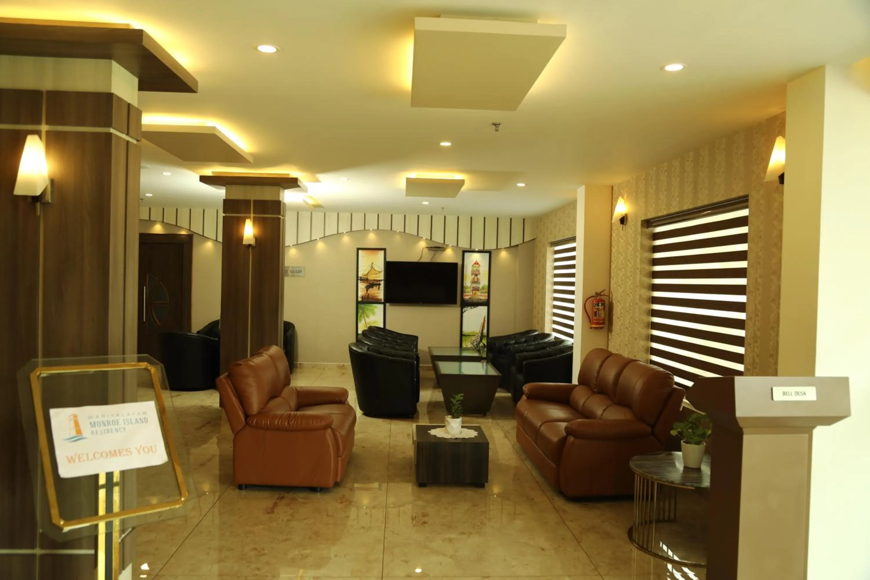 Lobby or reception in MARIYALAYAM MUNROE ISLAND RESIDENCY