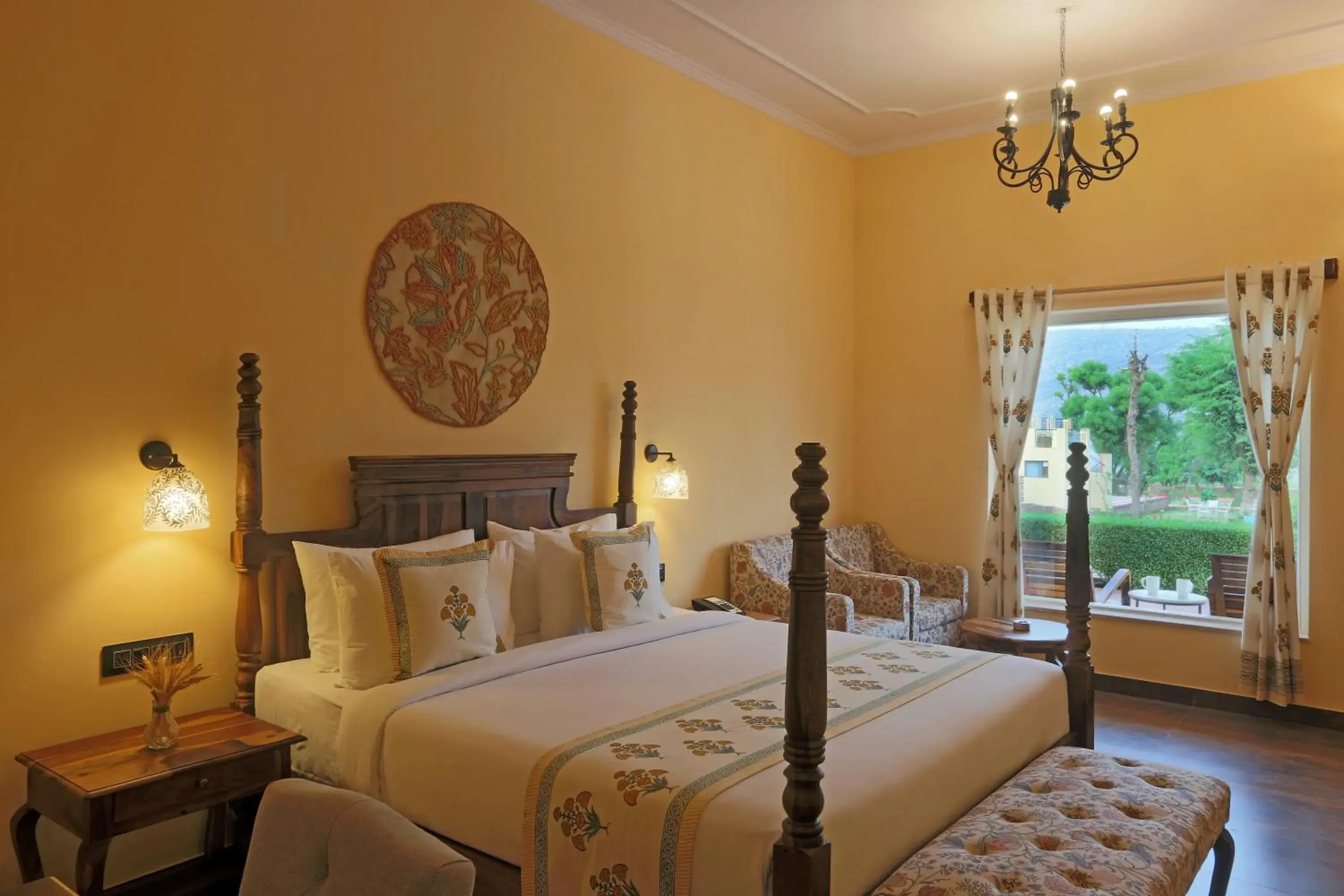 King Room with Lake View in Ratan Villas Sariska King Room with Lake View in Ratan Villas Sariska