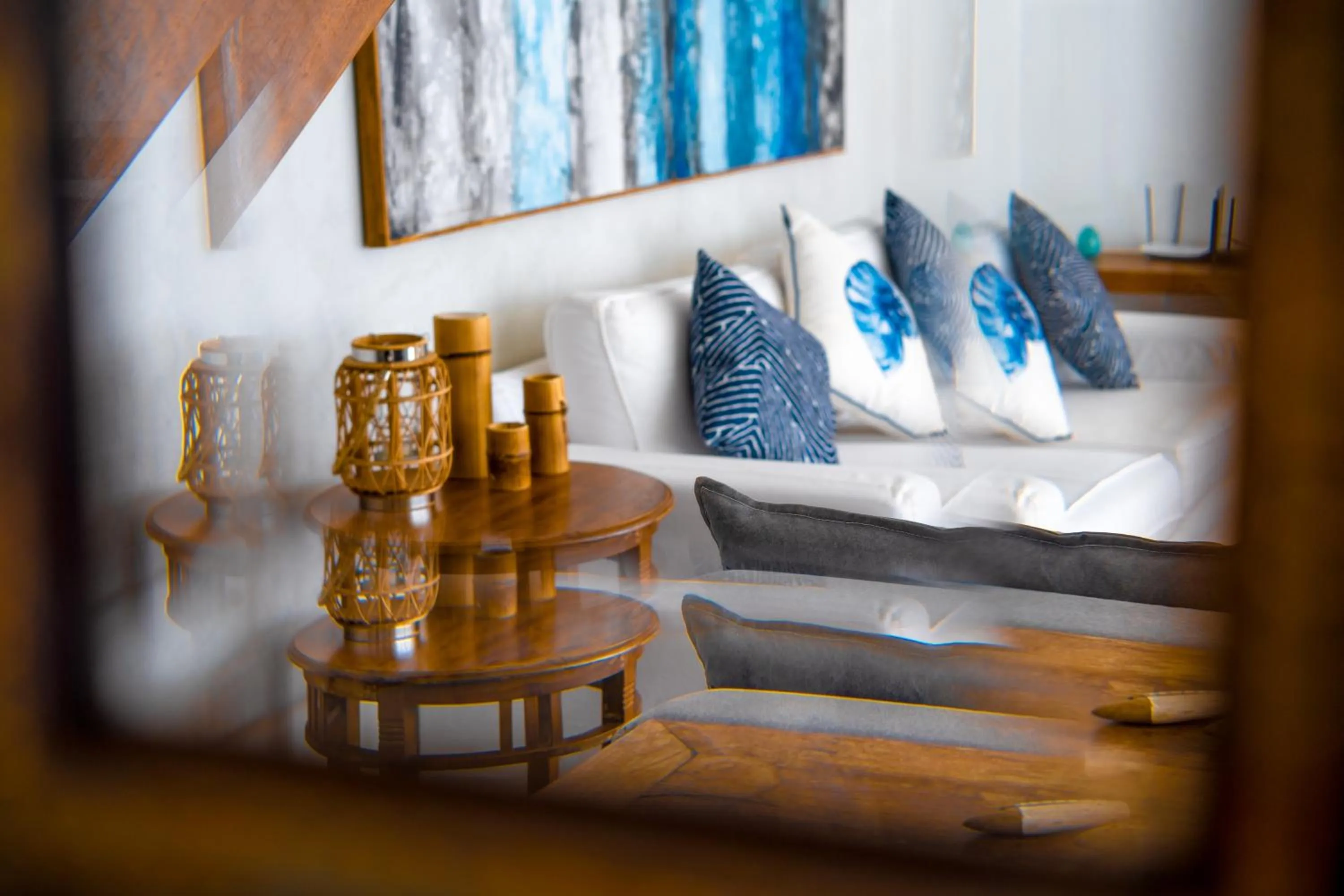 Living room in Pousada Maré Búzios